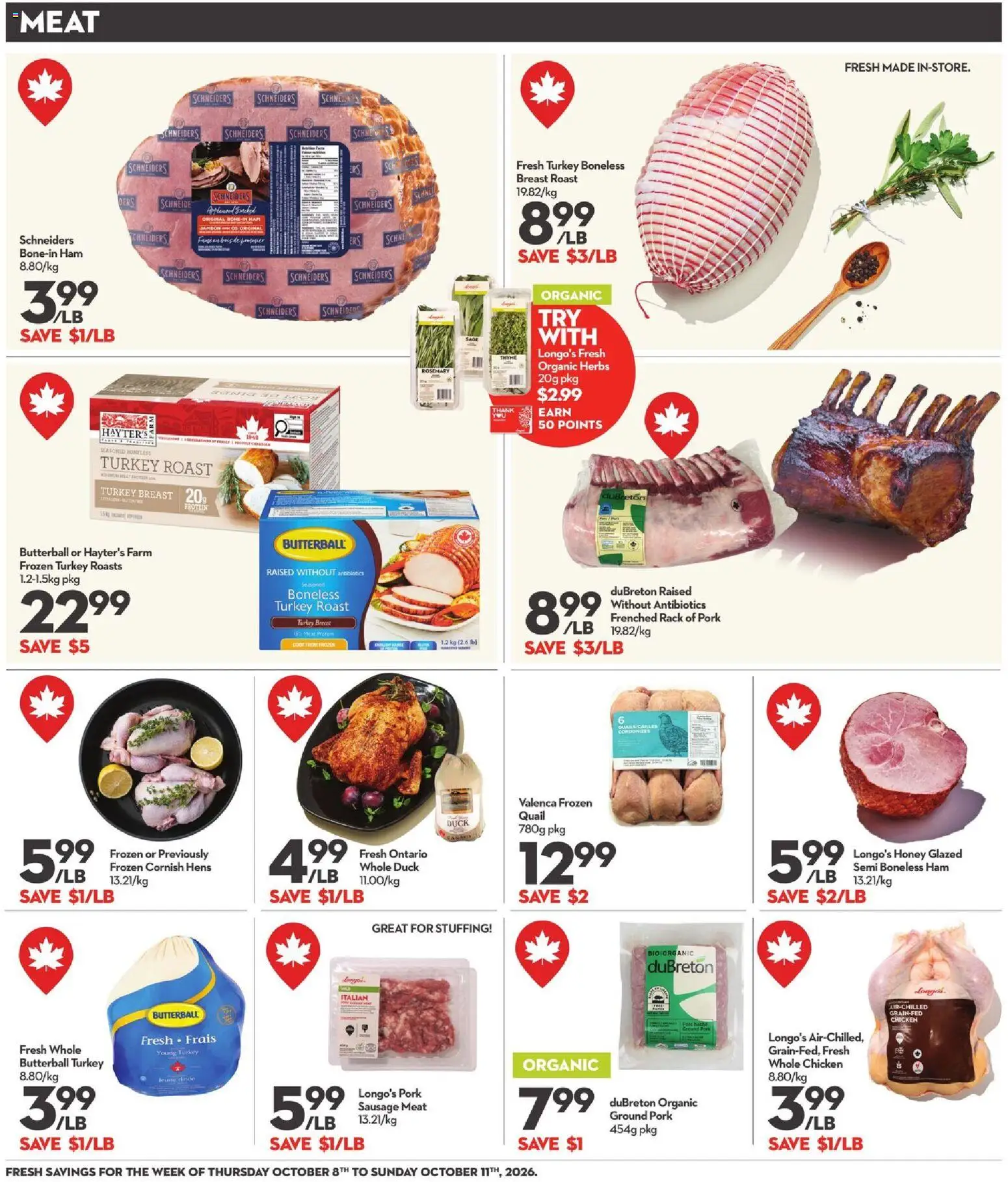 Longo's flyer valid from Oct 8, 2026 | Page: 7