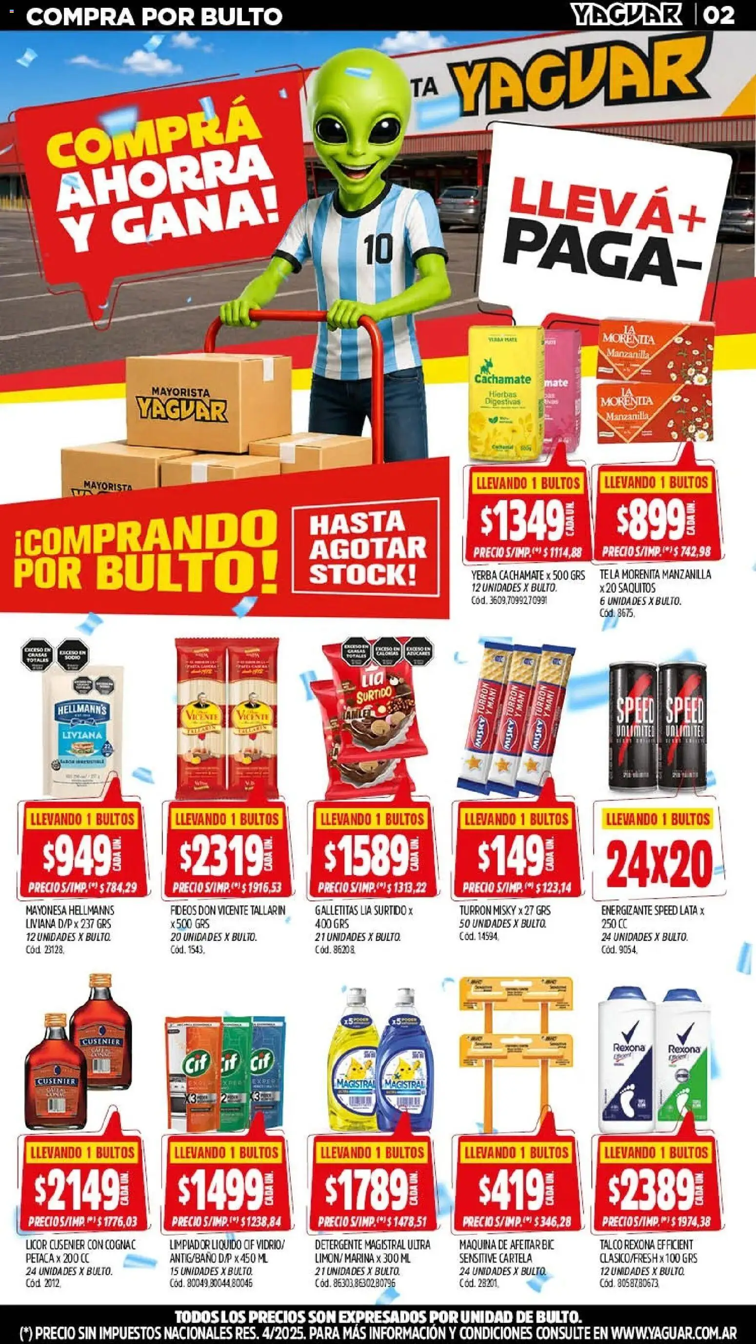 Yaguar - Oferta Semanal Misiones │ válido desde el 13/07/2026 | Página: 3 | Productos: Maquina de afeitar, Yerba, Mani, Detergente