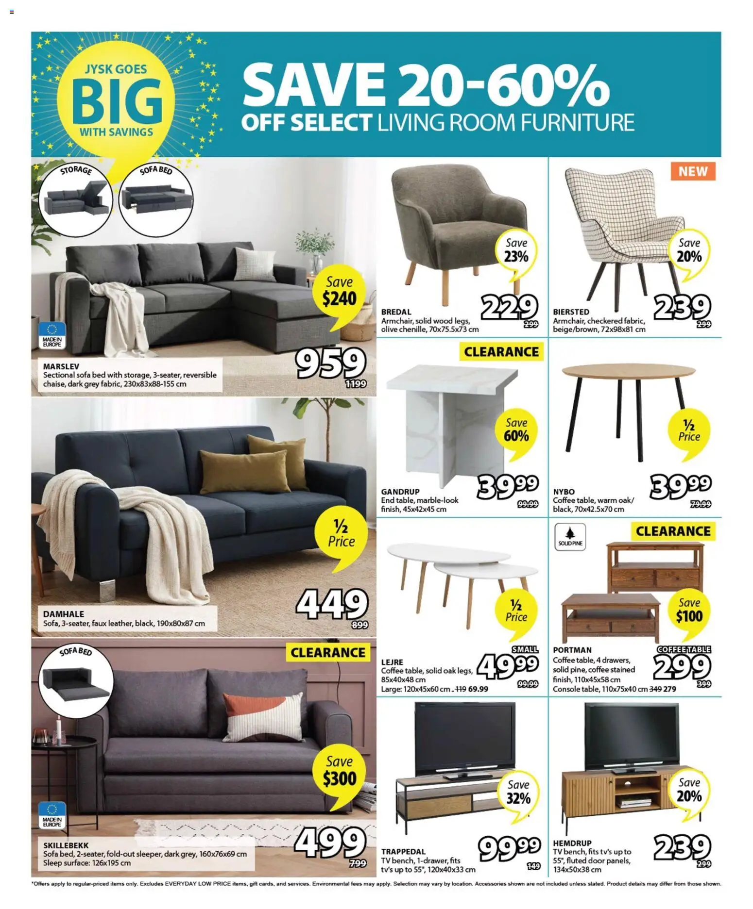 JYSK flyer valid from 21.05.2026 | Page: 7 | Products: Tv, Bed, Sofa, Coffee