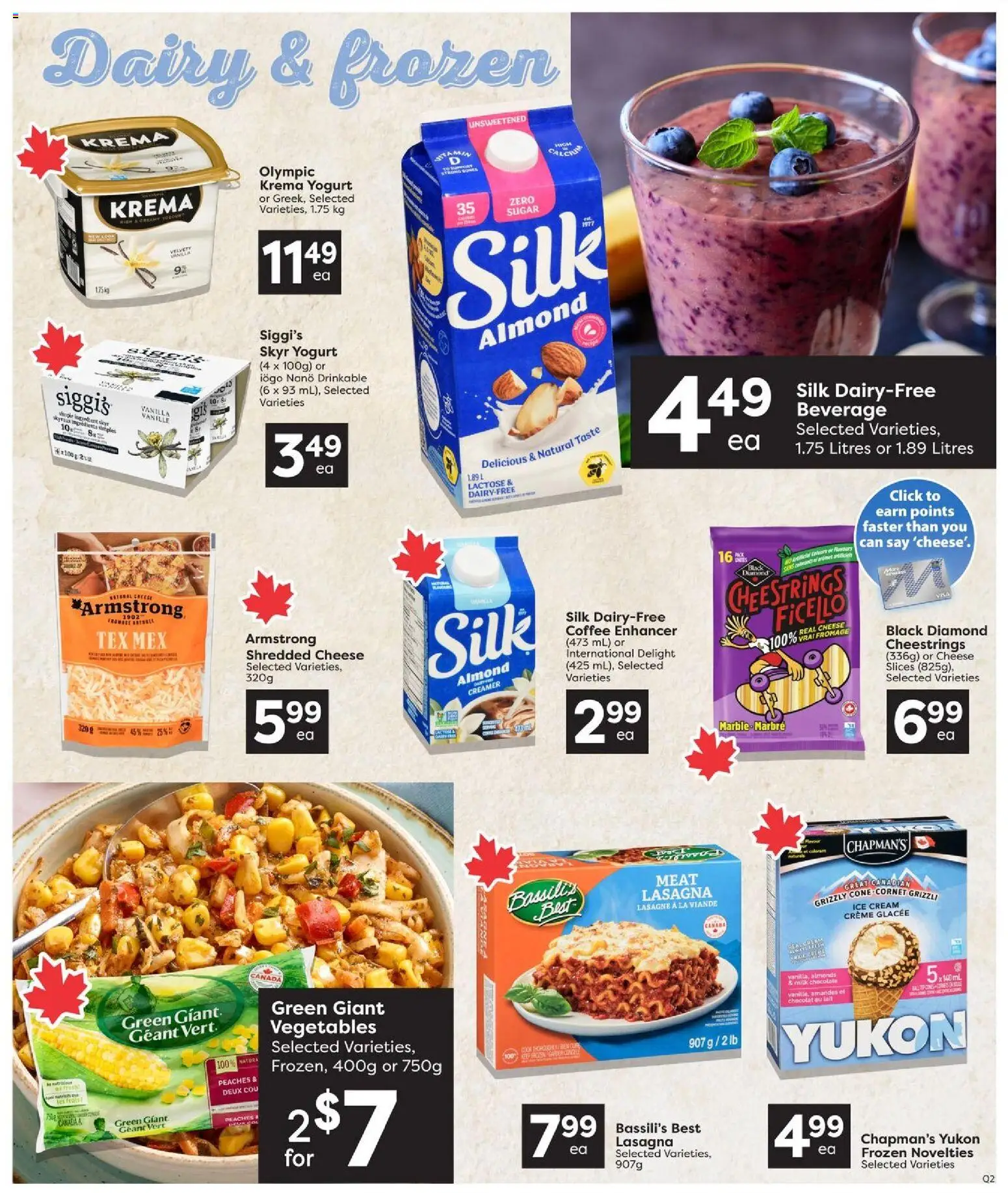 Quality Foods flyer valid from Aug 27, 2026 | Page: 7 | Products: Peaches, Milk, Cheese, Ice