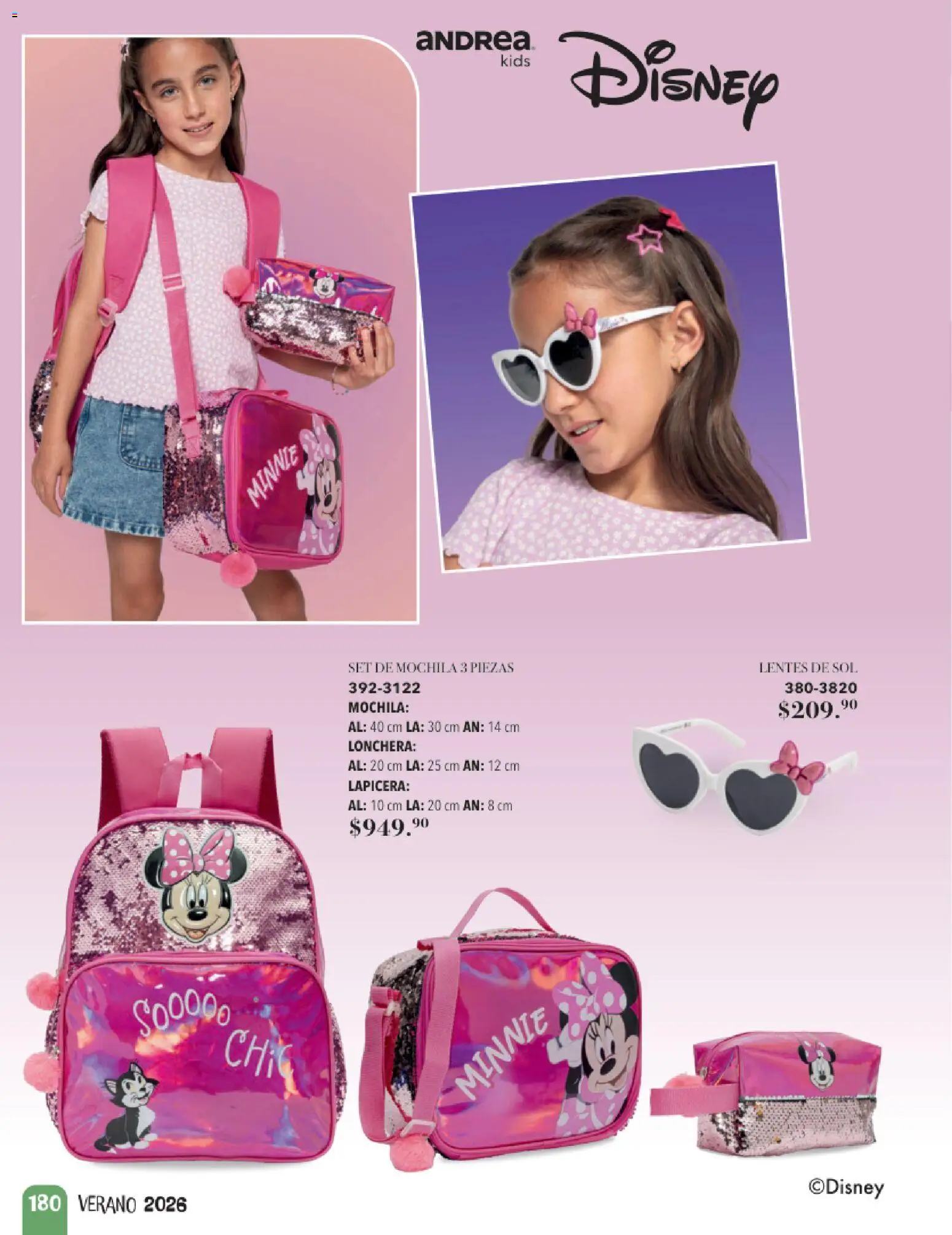 Nuevas ofertas de Andrea válidas en toda la República Mexicana desde el 24.05.2026. ¡Encuentra las mejores ofertas en Andrea catálogo Infantil! | Página: 136 | Productos: Lentes, Mochila, Lentes de sol