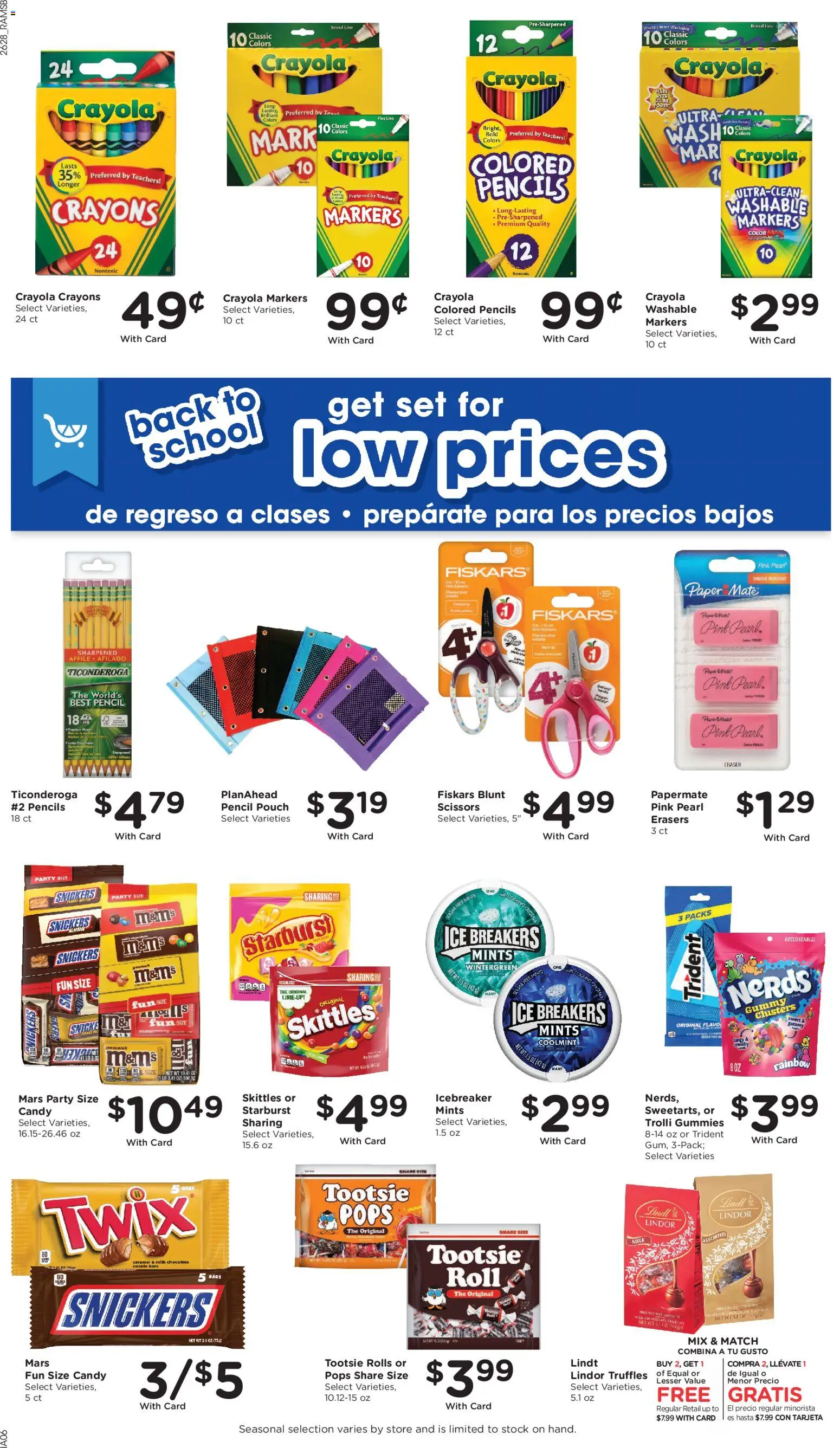 Ralphs Weekly Ad - valid from 08/12/2026 | Page: 13 | Products: Chocolate, Snickers, Lindor, Lindor truffles