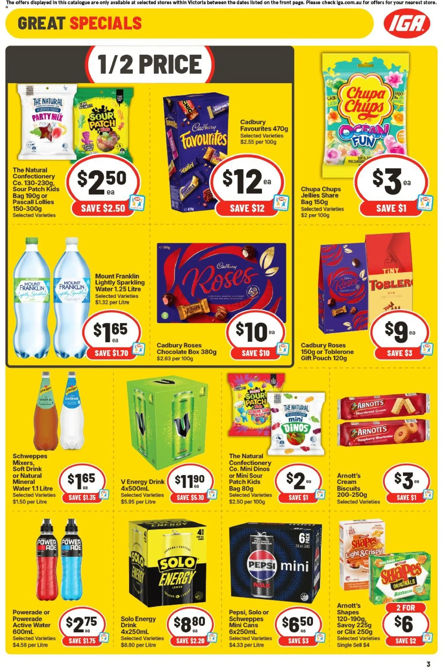 Ritchies catalogue - valid from 12/08/2026 | Page: 3 | Products: Box, Chocolate, Pepsi, Mineral water