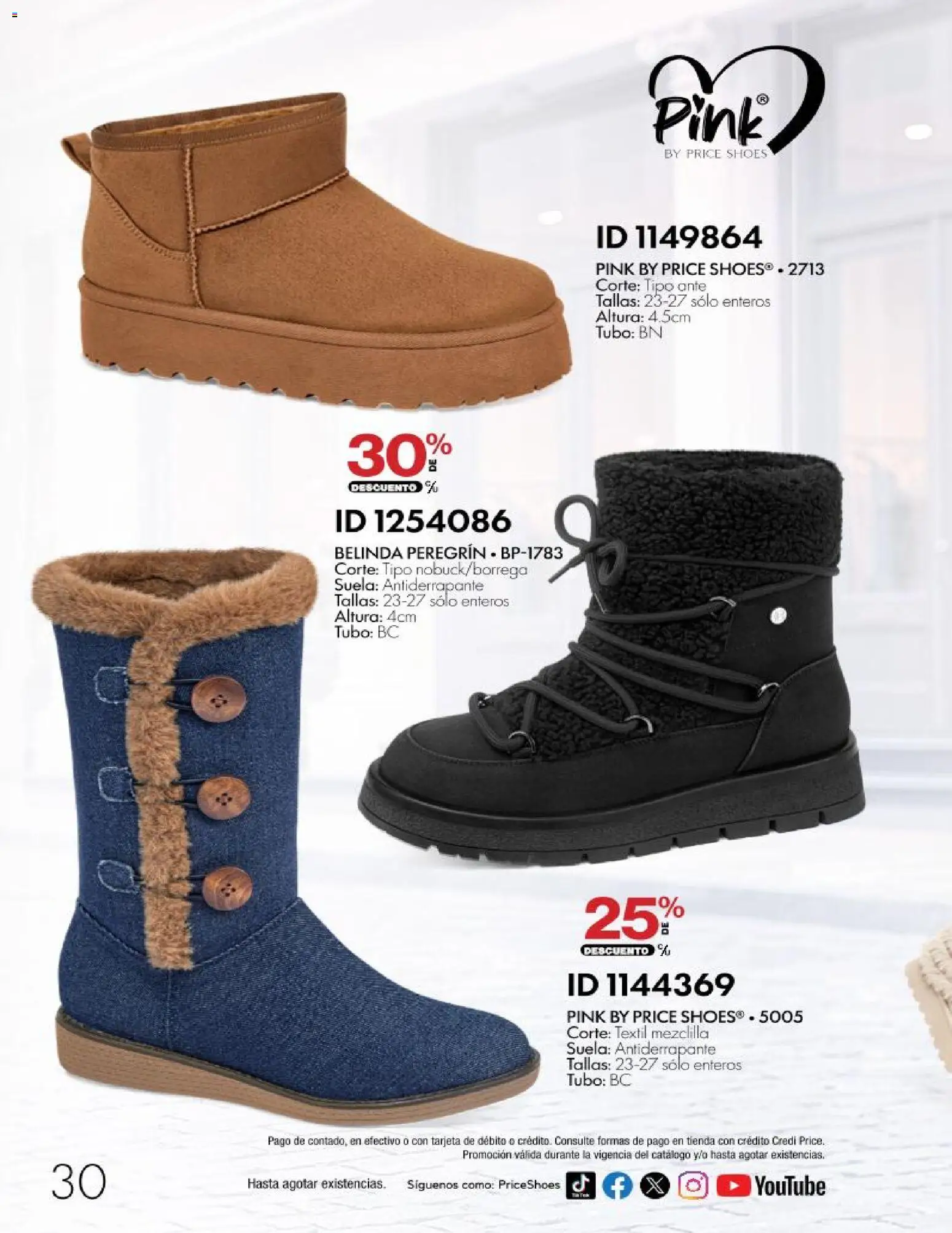 Nuevas ofertas de Price Shoes válidas en toda la República Mexicana desde el 28/10/2026. ¡Encuentra las mejores ofertas en Price Shoes catálogo 10 pagos sin intereses! | Página: 30