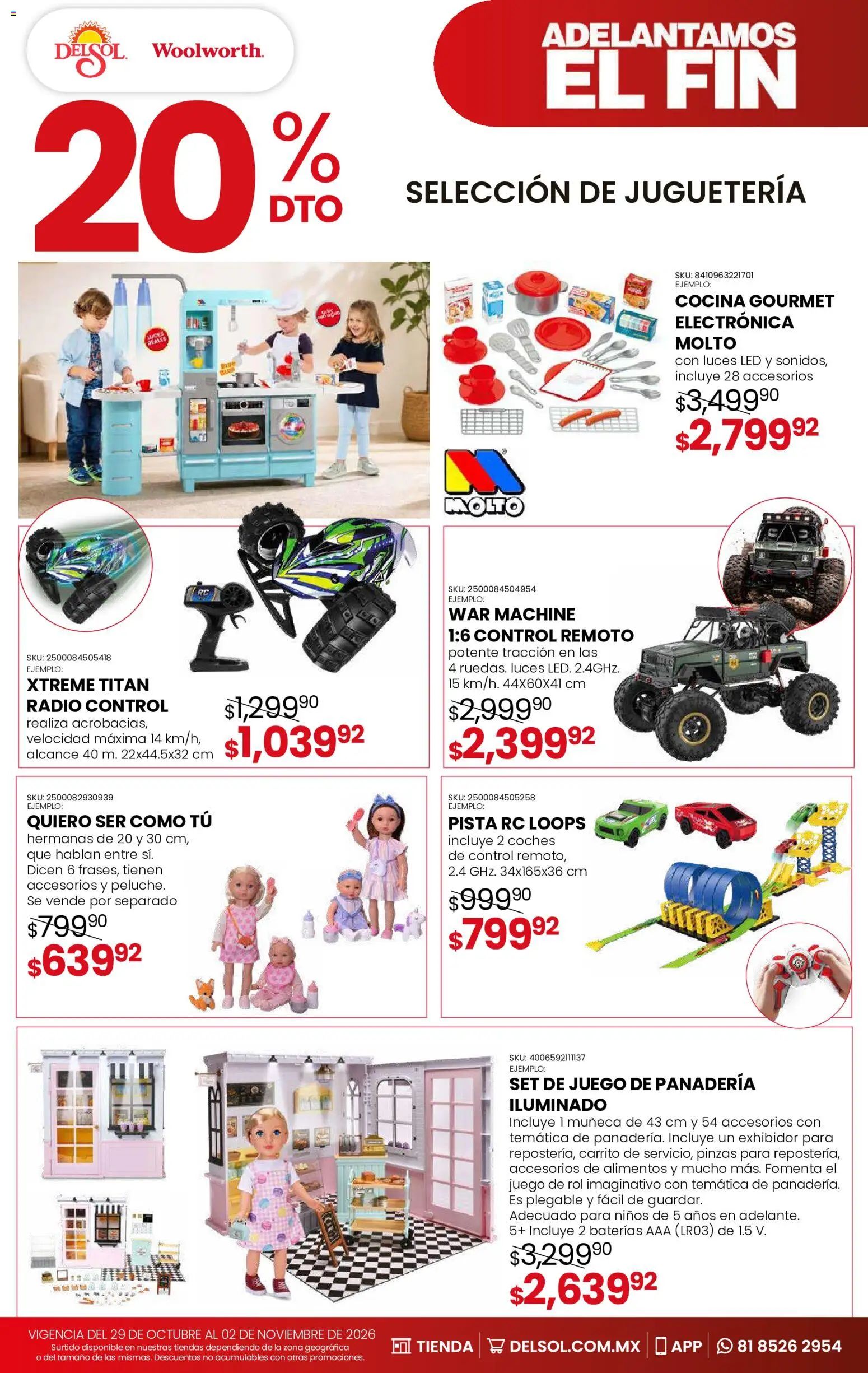 Nuevas ofertas de Del Sol y Woolworth válidas en toda la República Mexicana desde el 29/10/2026. ¡Encuentra las mejores ofertas en Del Sol y Woolworth Buen Fin! | Página: 16