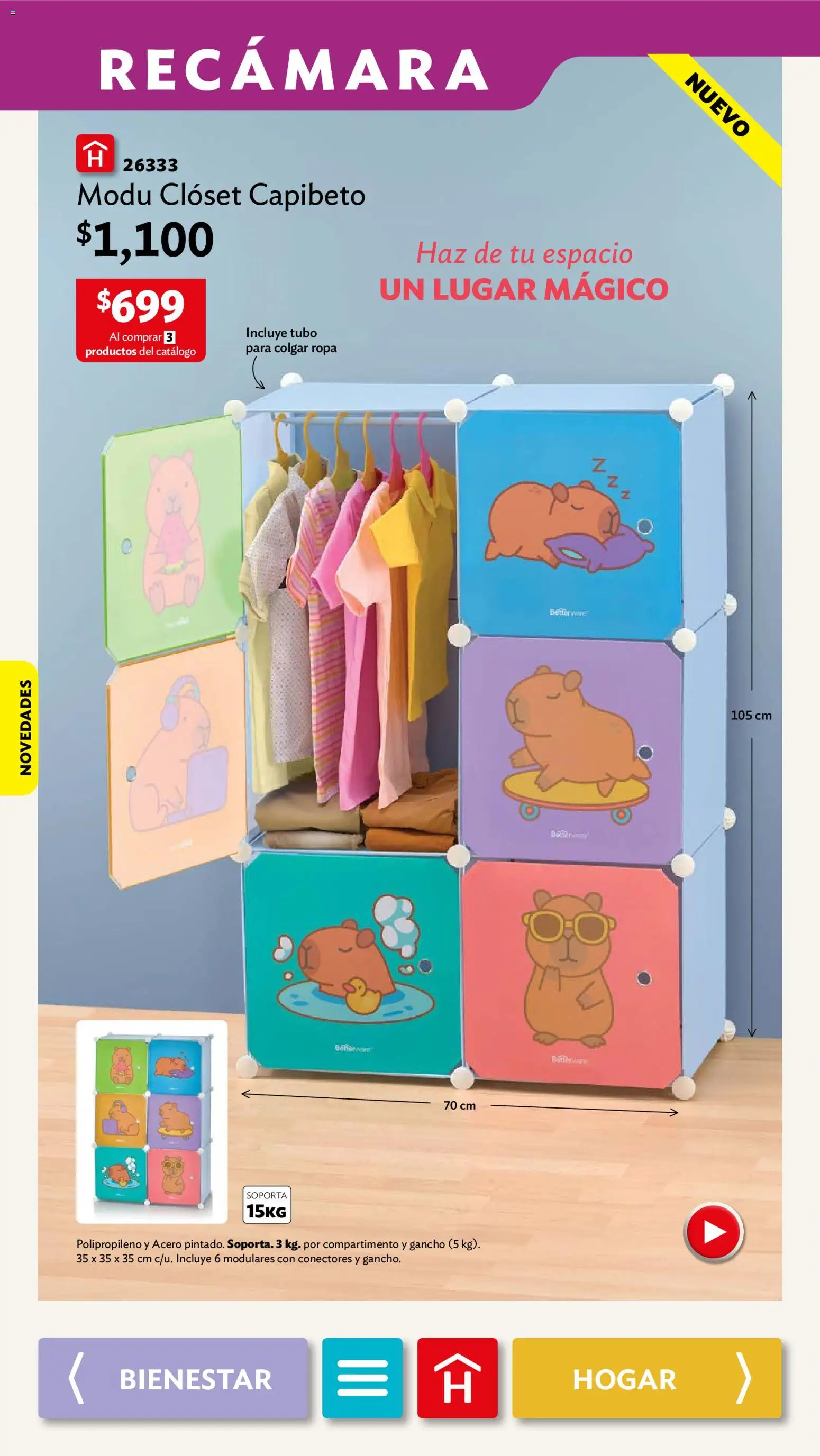 Nuevas ofertas de Betterware válidas en toda la República Mexicana desde el 31/08/2026. ¡Encuentra las mejores ofertas en Betterware campaña 9 2026! | Página: 59 | Productos: Ropa, Clóset