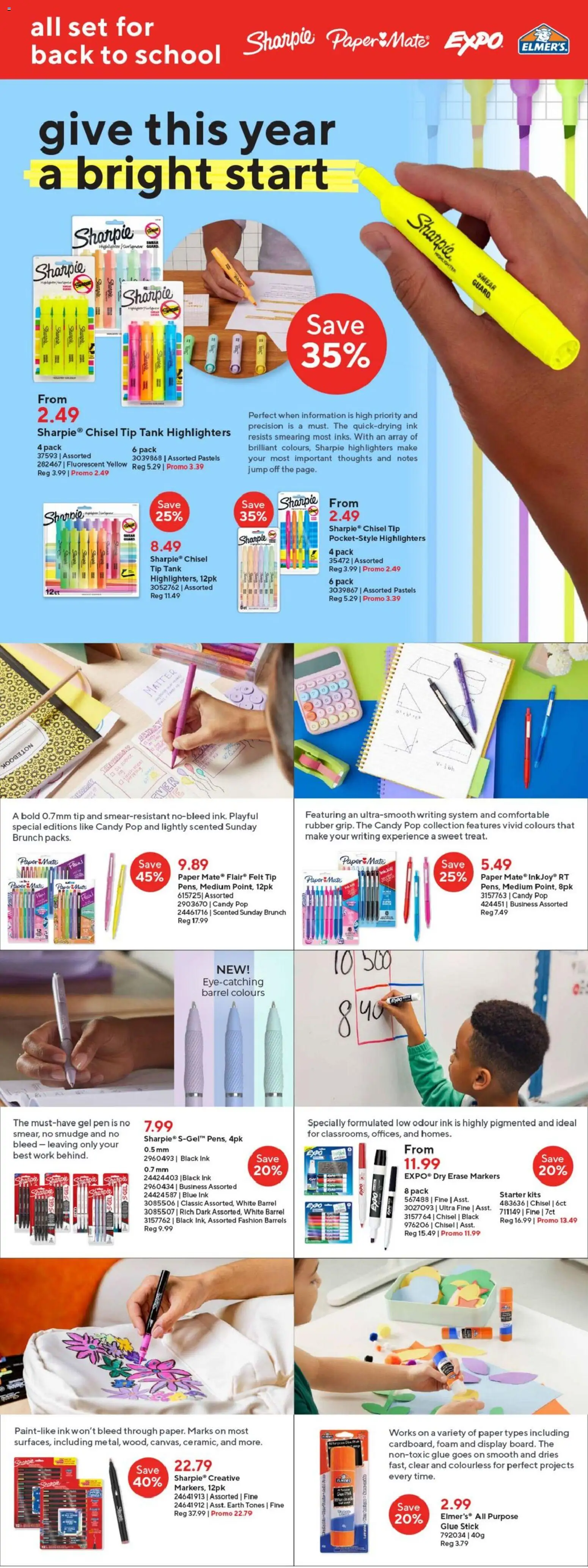 Staples flyer valid from Aug 21, 2026 | Page: 15 | Products: Notebook, Foam, Highlighter