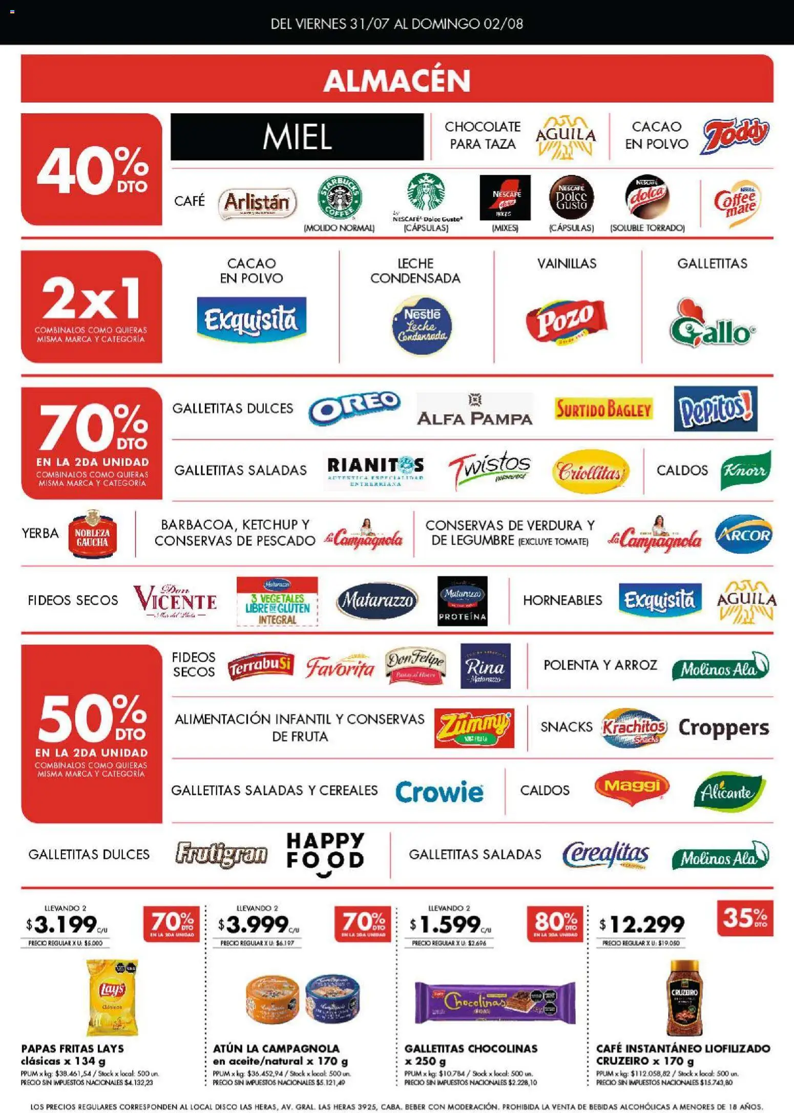 Disco - Ofertas | Córdoba │ válido desde el 30/07/2026 | Página: 2 | Productos: Polvo, Taza, Leche, Fideos