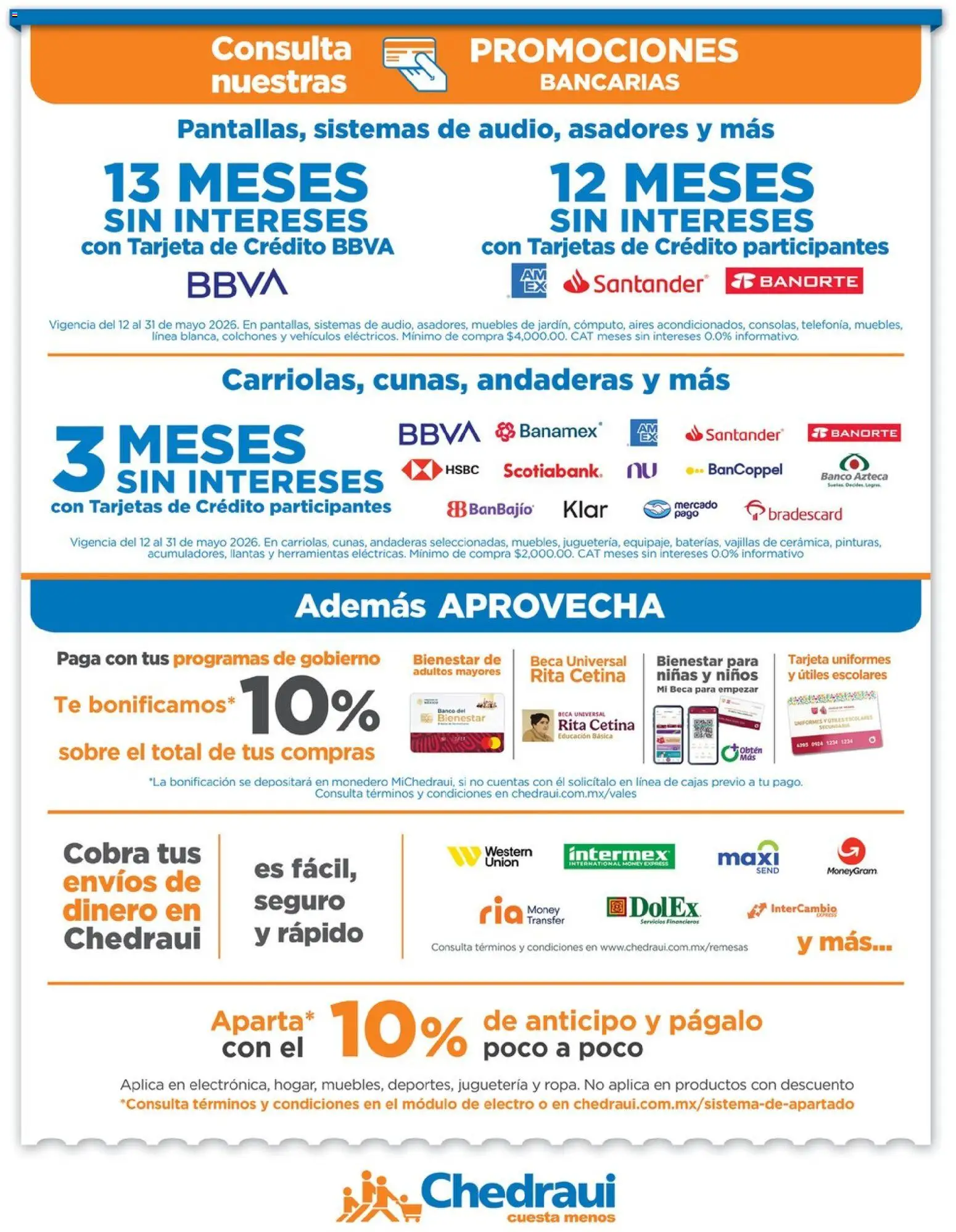 Nuevas ofertas de Chedraui válidas en toda la República Mexicana desde el 12.05.2026. ¡Encuentra las mejores ofertas en Chedraui folleto Cuida lo que más amas! | Página: 13