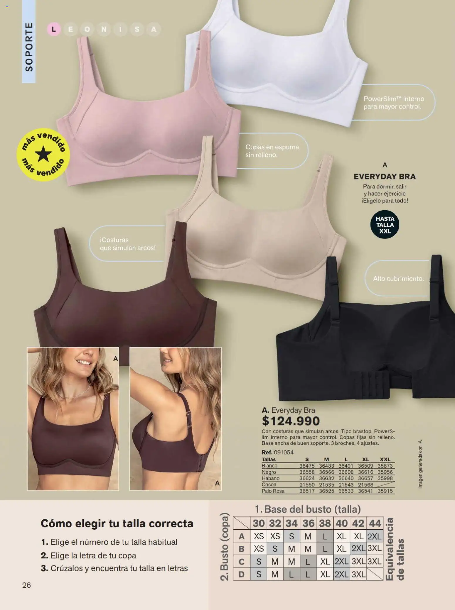Leonisa revista - valida desde el 15/07/2026 | Página: 26 | Productos: Espuma