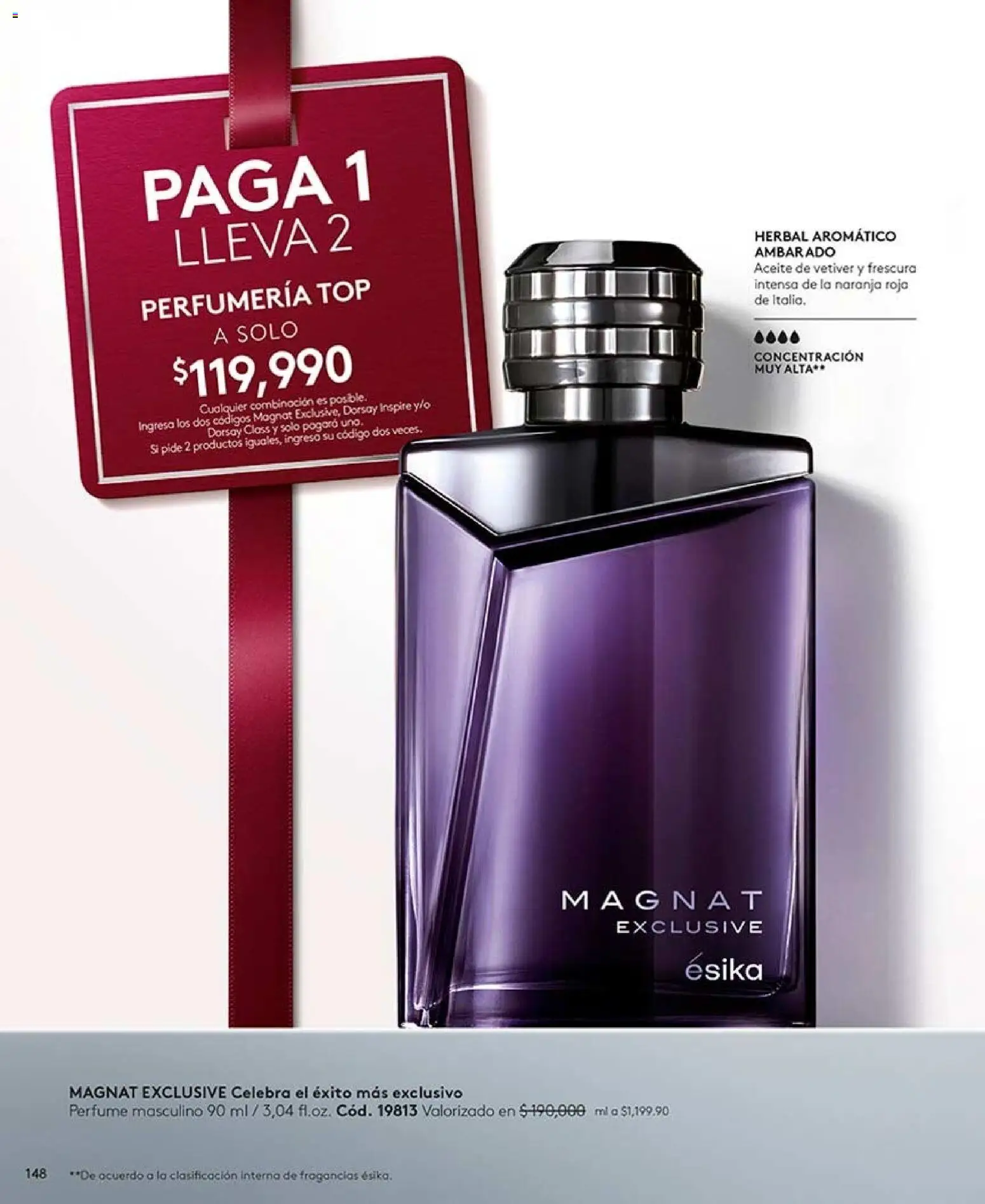 Ésika revista - valida desde el 07/08/2026 | Página: 148 | Productos: Perfume, Top, Combinación, Aceite