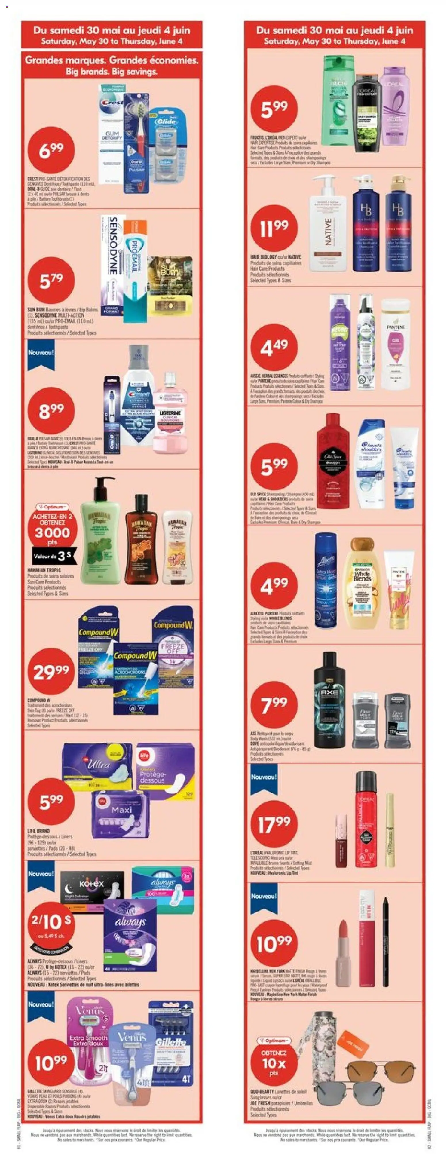 Pharmaprix flyer valid from 29.05.2026 | Page: 2 | Products: Cap, Electric toothbrush, Deodorant, Antiperspirant