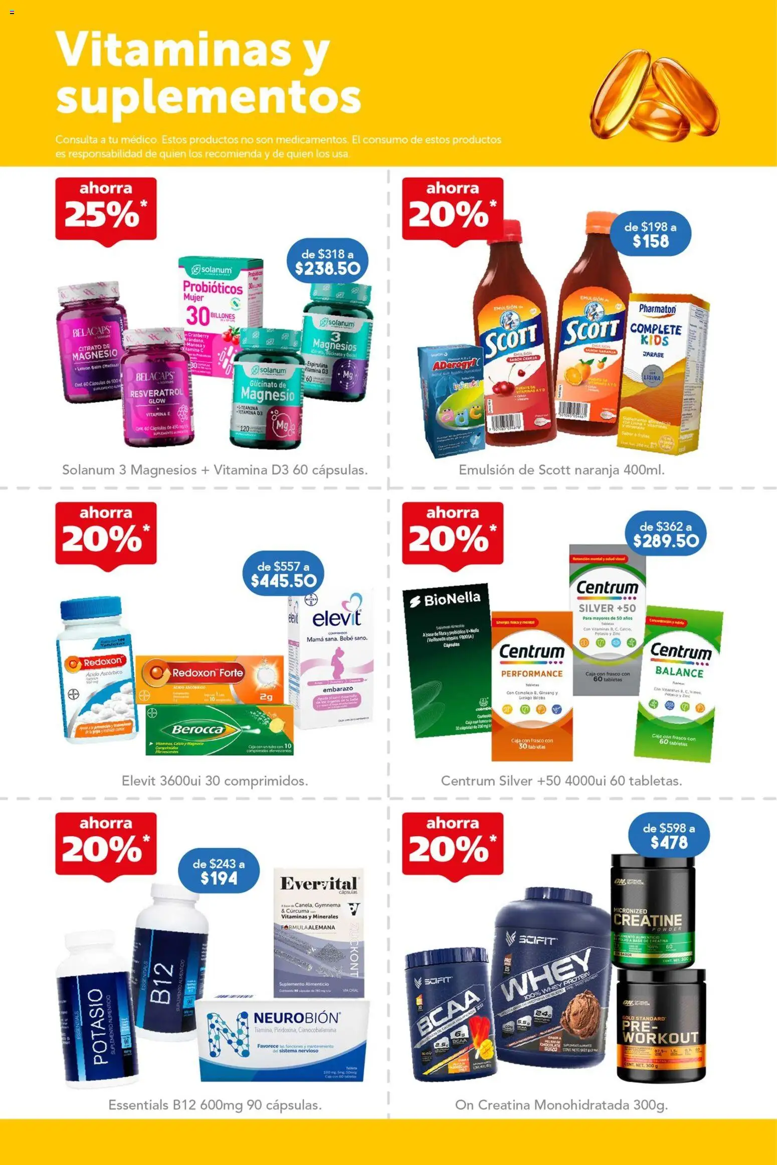 Nuevas ofertas de Farmacia San Pablo válidas en toda la República Mexicana desde el 12.04.2026. ¡Encuentra las mejores ofertas en Farmacia San Pablo catálogo! | Página: 5 | Productos: Frasco, Emulsión, Chocolate, Vitaminas