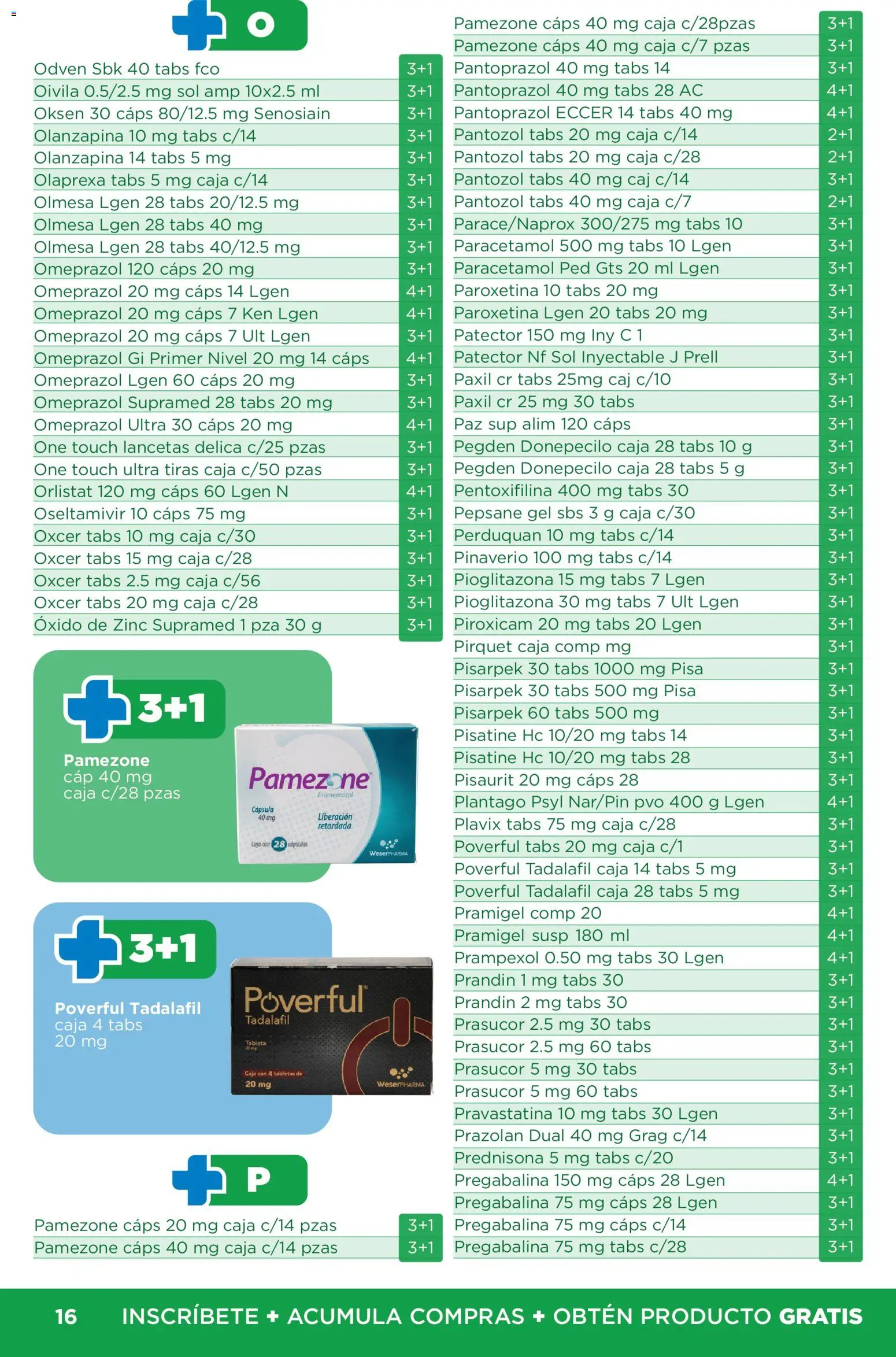 Nuevas ofertas de Chedraui válidas en toda la República Mexicana desde el 01/07/2026. ¡Encuentra las mejores ofertas en Chedraui folleto Plan de farmacia! | Página: 16 | Productos: Caja