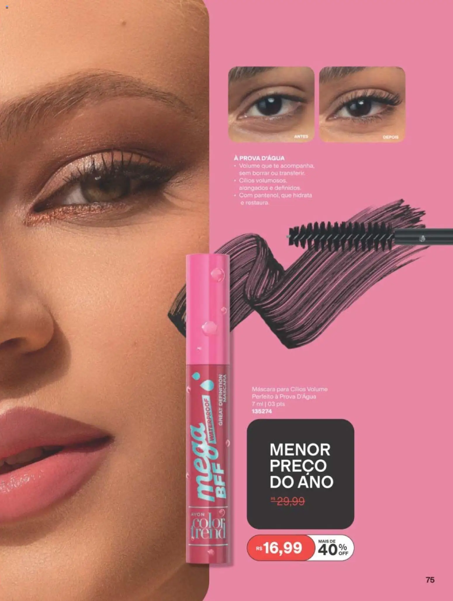 Avon Folheto - válido de 19/07/2026 | Página: 75 | Produtos: Máscara para cílios