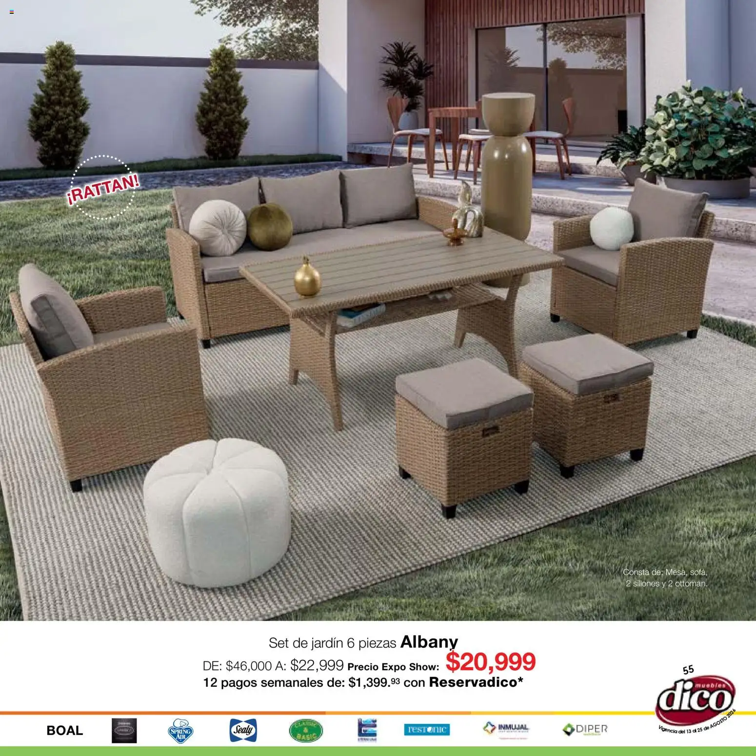Nuevas ofertas de Muebles Dico válidas en toda la República Mexicana desde el 13/08/2026. ¡Encuentra las mejores ofertas en Muebles Dico catálogo Expo Show! | Página: 55