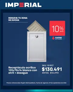 Imperial Ofertas válido desde el 15.09.2026 | Página: 2 | Productos: Ducha