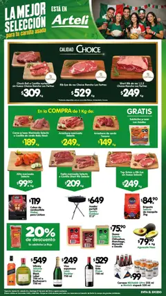 Vista previa de Arteli folleto Carnes & Cortes, nuevo folleto de la tienda, válido en México a partir del 05.06.2026