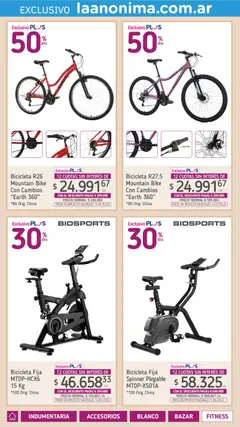 Vista previa La Anonima - Especial Madre válido desde el 01/10/2026 | Página: 30 | Productos: Bicicleta fija