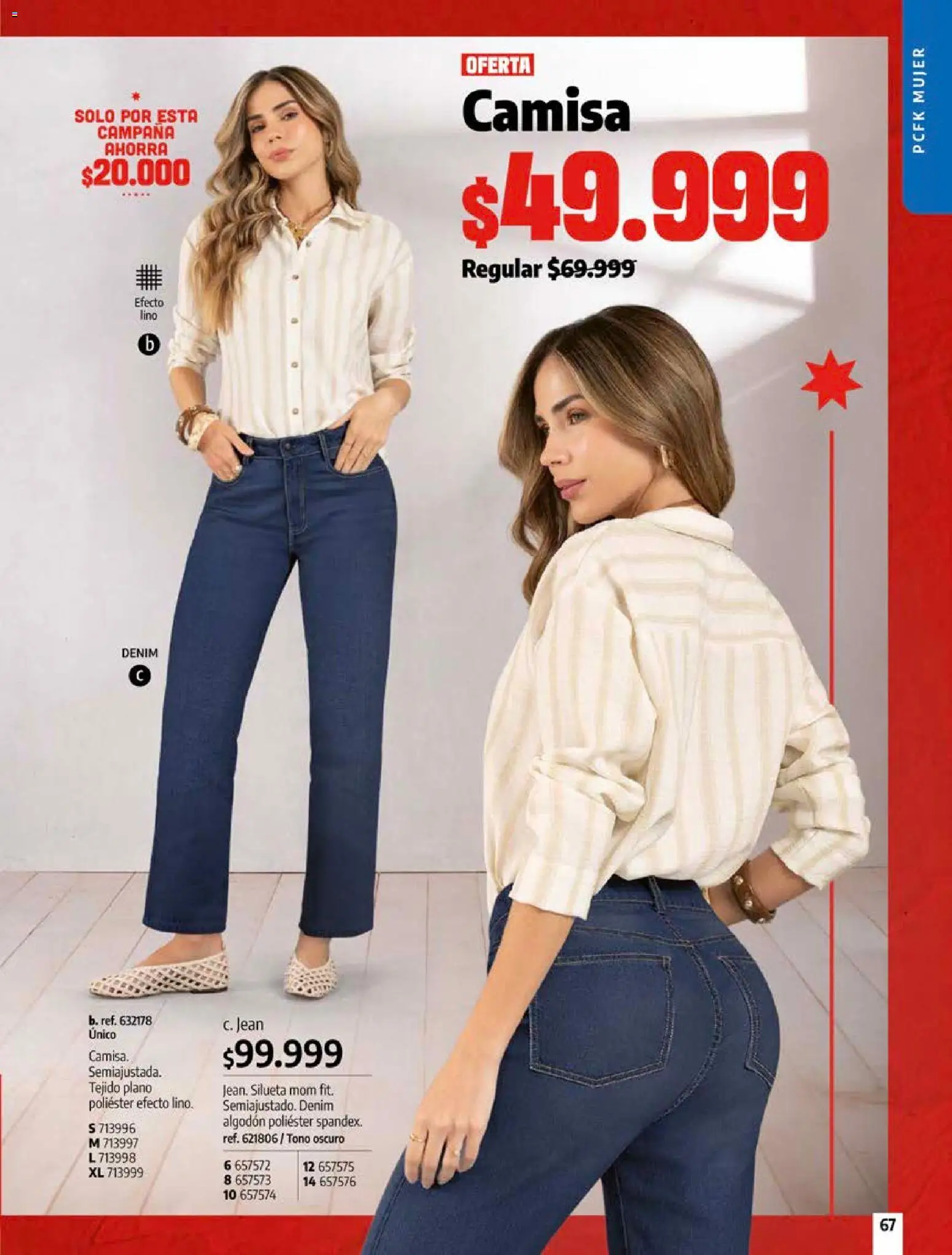 Pacifika revista - valida desde el 20.05.2026 | Página: 68 | Productos: Algodón, Jean, Camisa