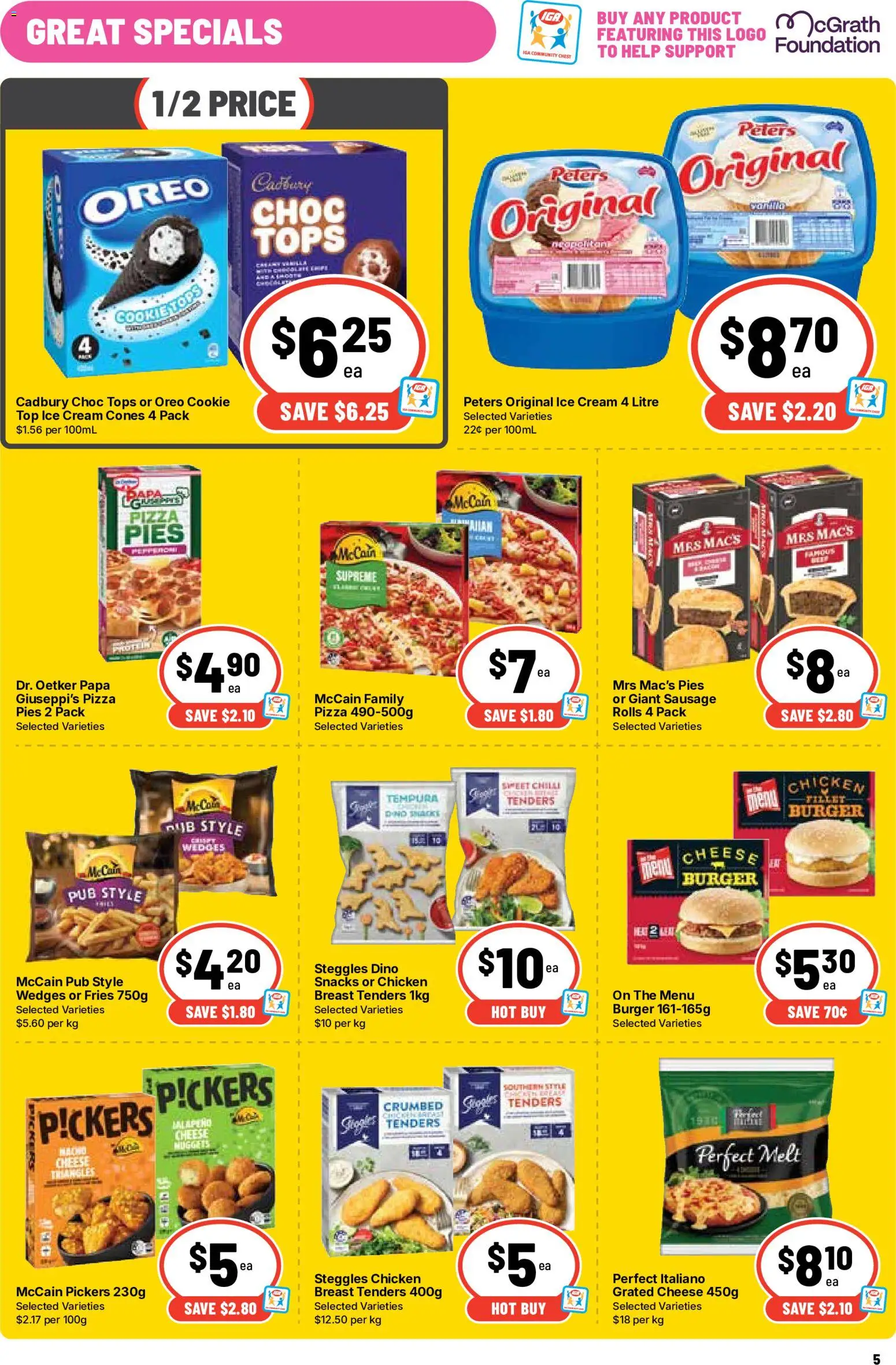 Ritchies catalogue - valid from 23/09/2026 | Page: 5 | Products: Fries, Pies, Grated cheese, Vanilla