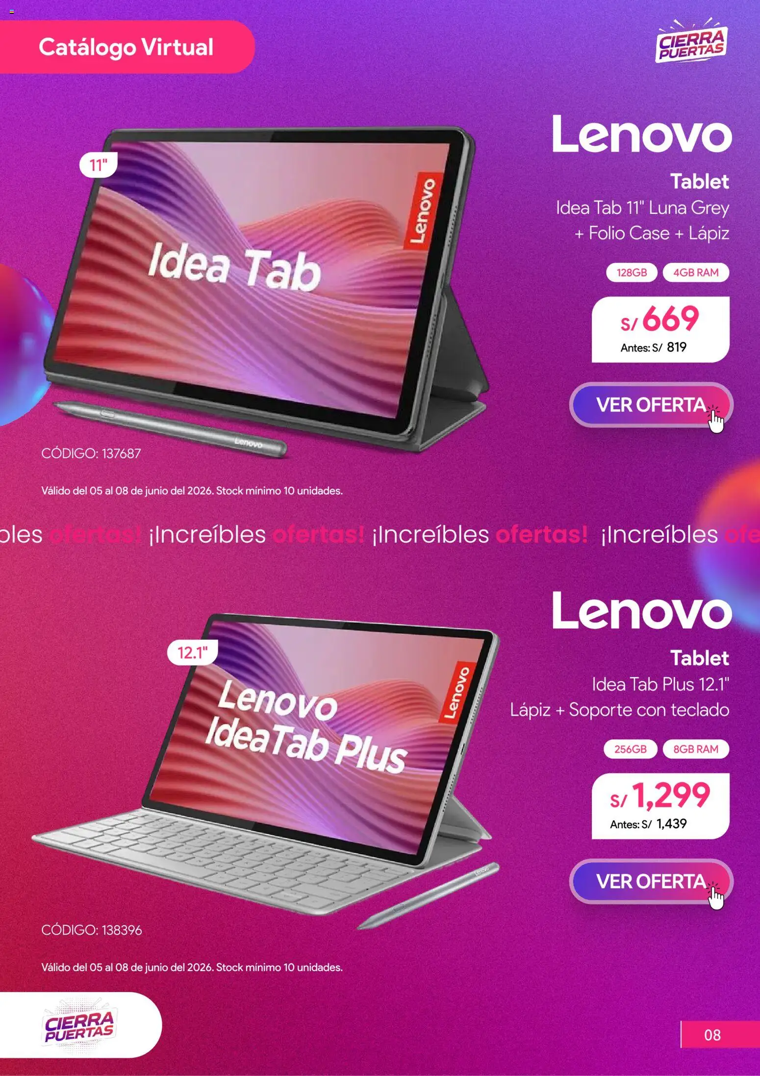 Catálogo Hiraoka válido desde 04.06.2026 | Página: 9 | Productos: Teclado