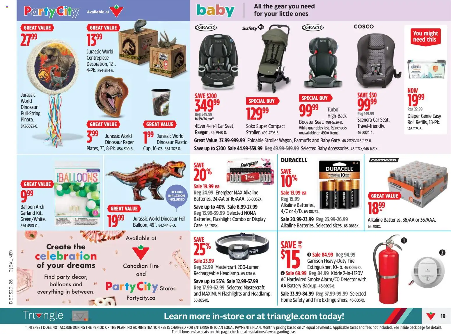 Canadian Tire flyer valid from Jul 16, 2026 | Page: 19 | Products: AA battery, Battery, Foil