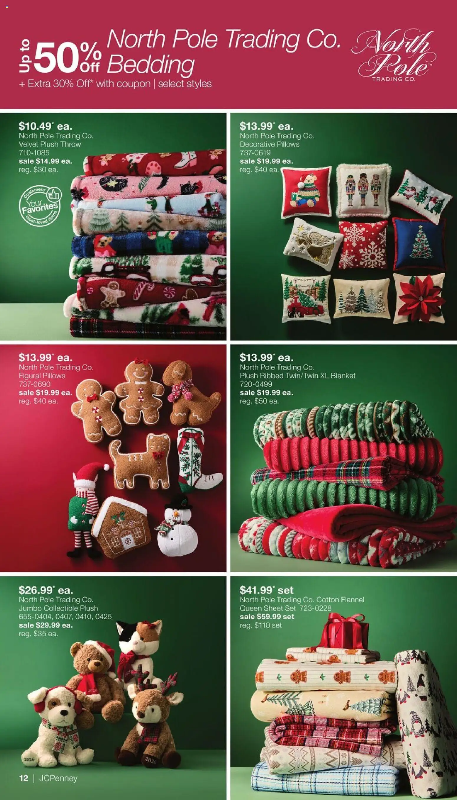 JCPenney Semi-Annual Home Sale - valid from 09/28/2026 | Page: 11 | Products: Blanket, Bedding, Sheet