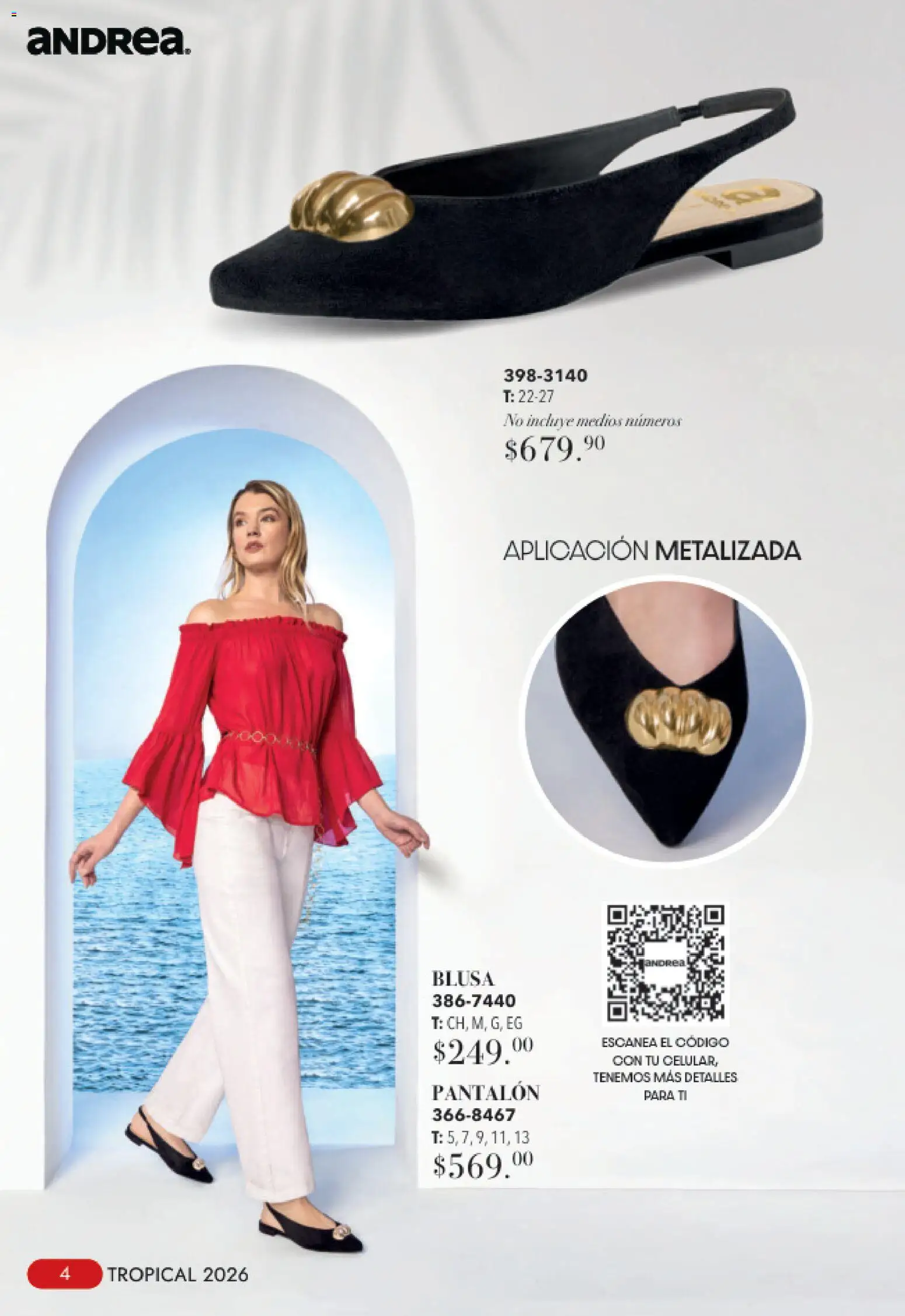 Nuevas ofertas de Andrea válidas en toda la República Mexicana desde el 23/08/2026. ¡Encuentra las mejores ofertas en Andrea catálogo Tropical! | Página: 4