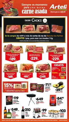 Vista previa de Arteli folleto Carne Arteli, nuevo folleto de la tienda, válido en México a partir del 02/10/2026