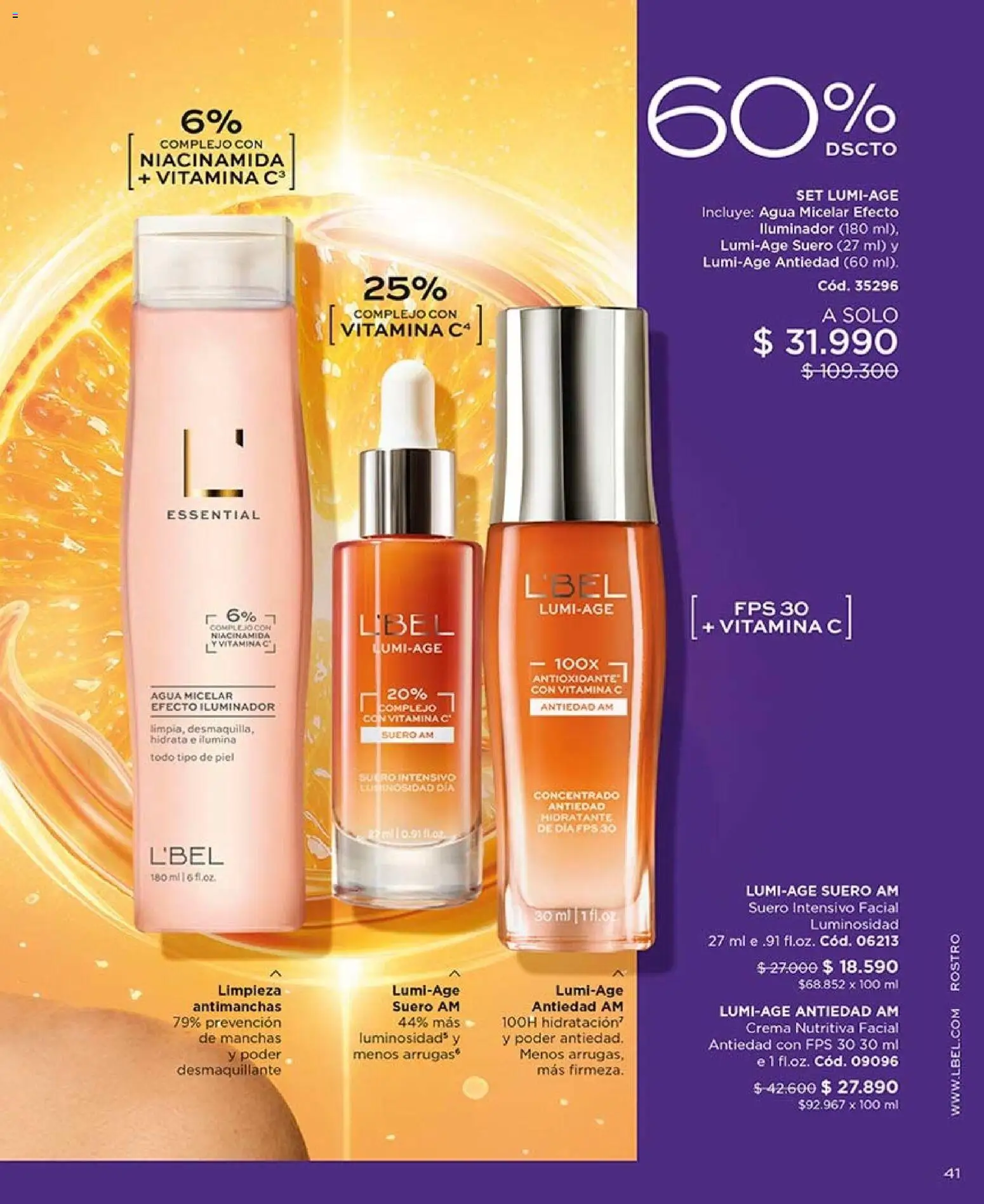 Catálogo L'Bel Campaña 11 │ válido desde el 15.06.2026 | Página: 41 | Productos: Desmaquillante, Agua, Iluminador, Crema