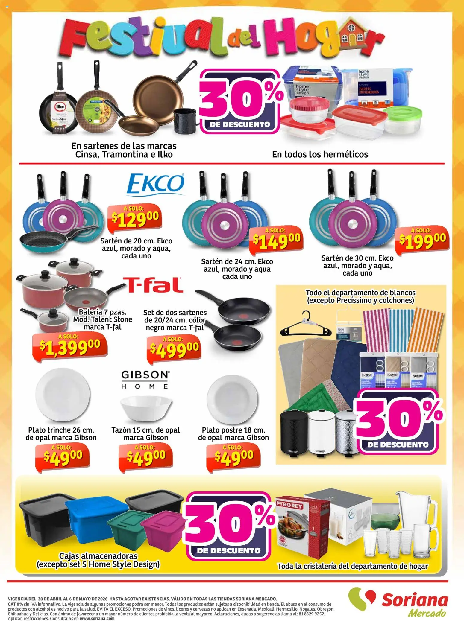 Nuevas ofertas de Soriana válidas en toda la República Mexicana desde el 30.04.2026. ¡Encuentra las mejores ofertas en Soriana Apoyamos con todo Mercado Nacional! | Página: 8