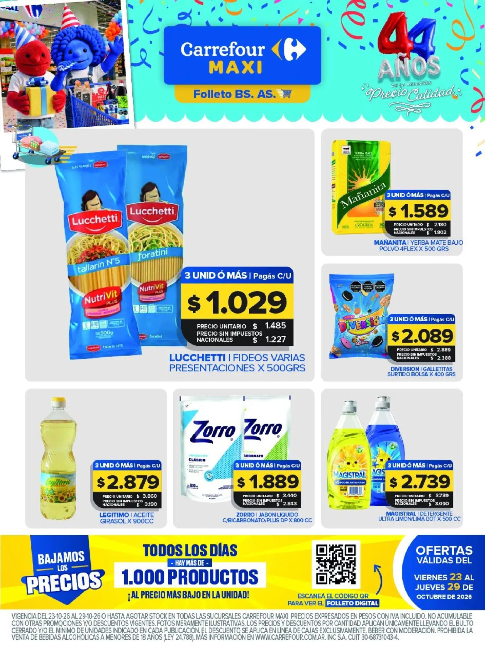 Carrefour Maxi catálogo │ válido desde el 23/10/2026 | Página: 1