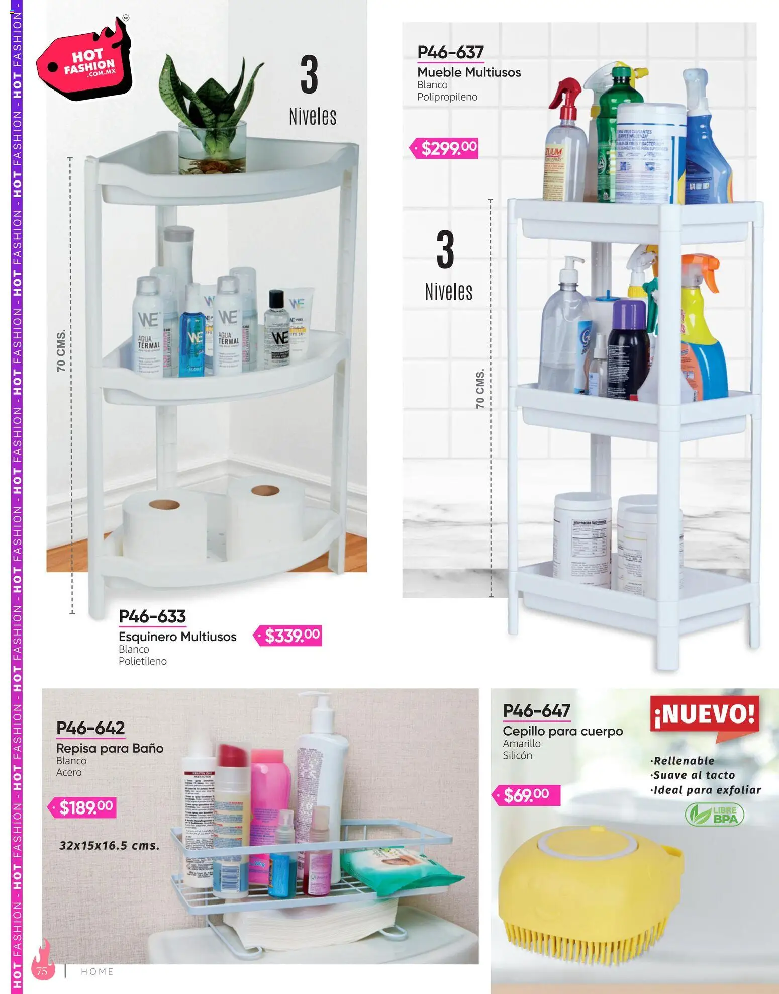 Nuevas ofertas de Cklass válidas en toda la República Mexicana desde el 03/08/2026. ¡Encuentra las mejores ofertas en Cklass catálogo Hot Fashion Calzado! | Página: 188 | Productos: Repisa, Cepillo, Baño