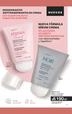 Vista previa Gigot catálogo válido desde el 21/09/2026 | Página: 87 | Productos: Perfume, Antitranspirante, Alcohol, Crema