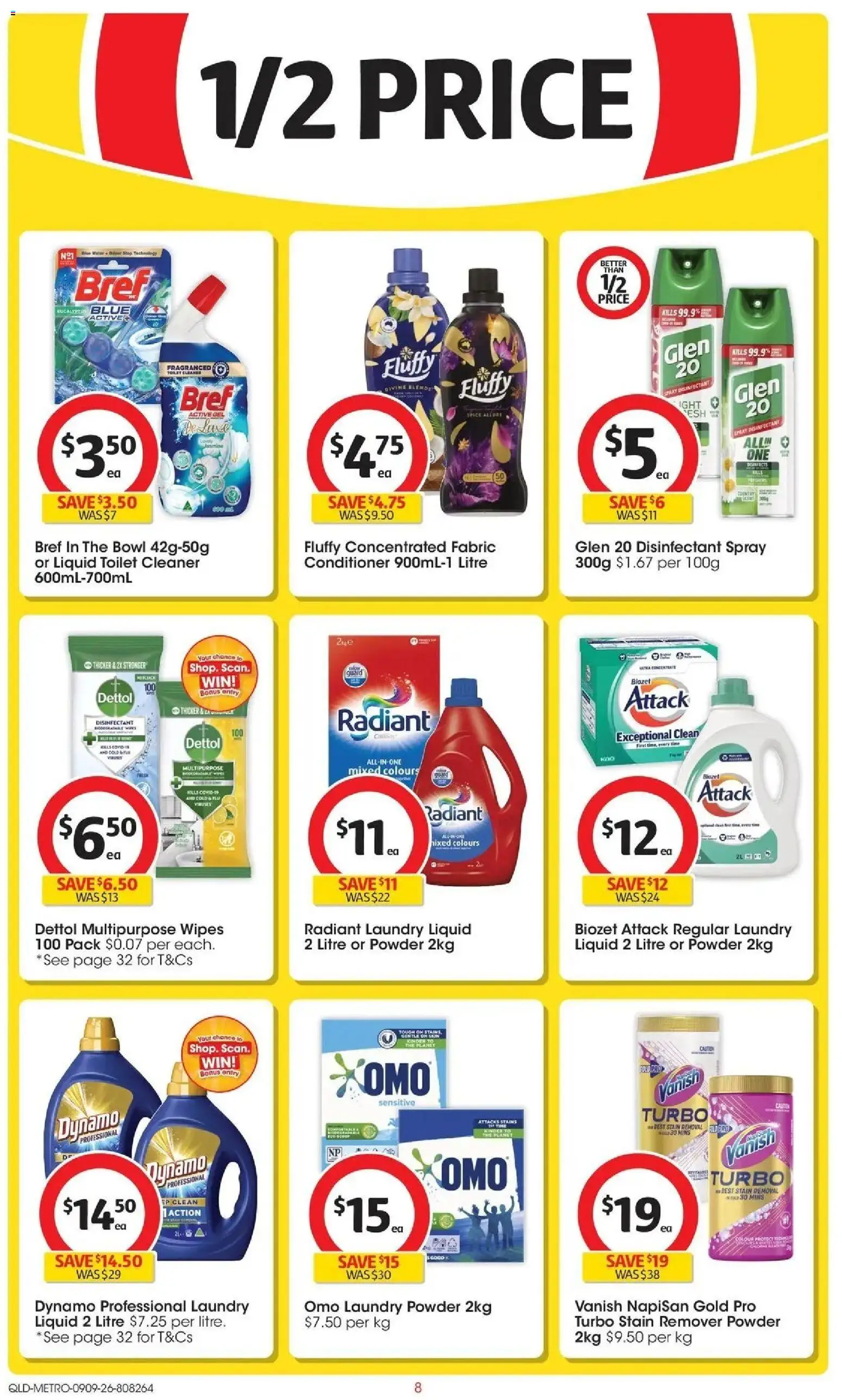 ﻿Coles catalogue valid from 09/09/2026 > Online Australia | Page: 8 | Products: Cleaner, Detergent, Disinfectant wipes, Multipurpose
