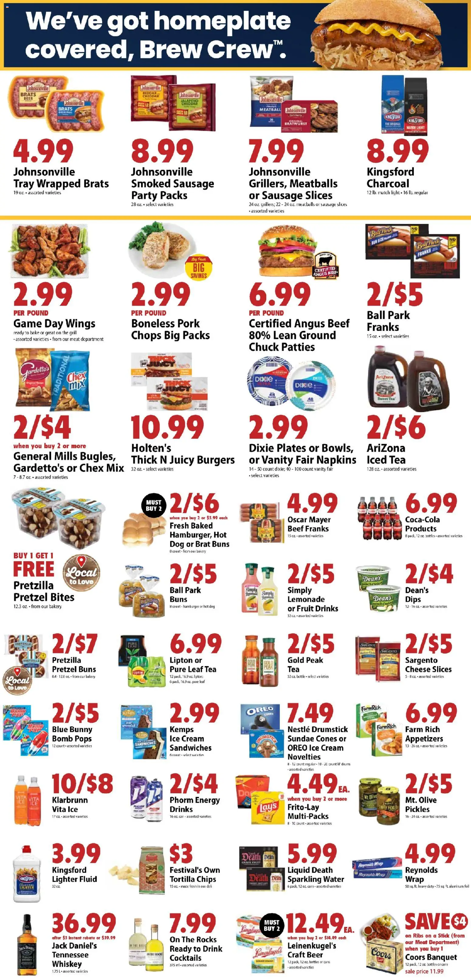 Festival Foods Weekly Ad - valid from 06/24/2026 | Page: 4 | Products: Beer, Pork, Cream, Whiskey