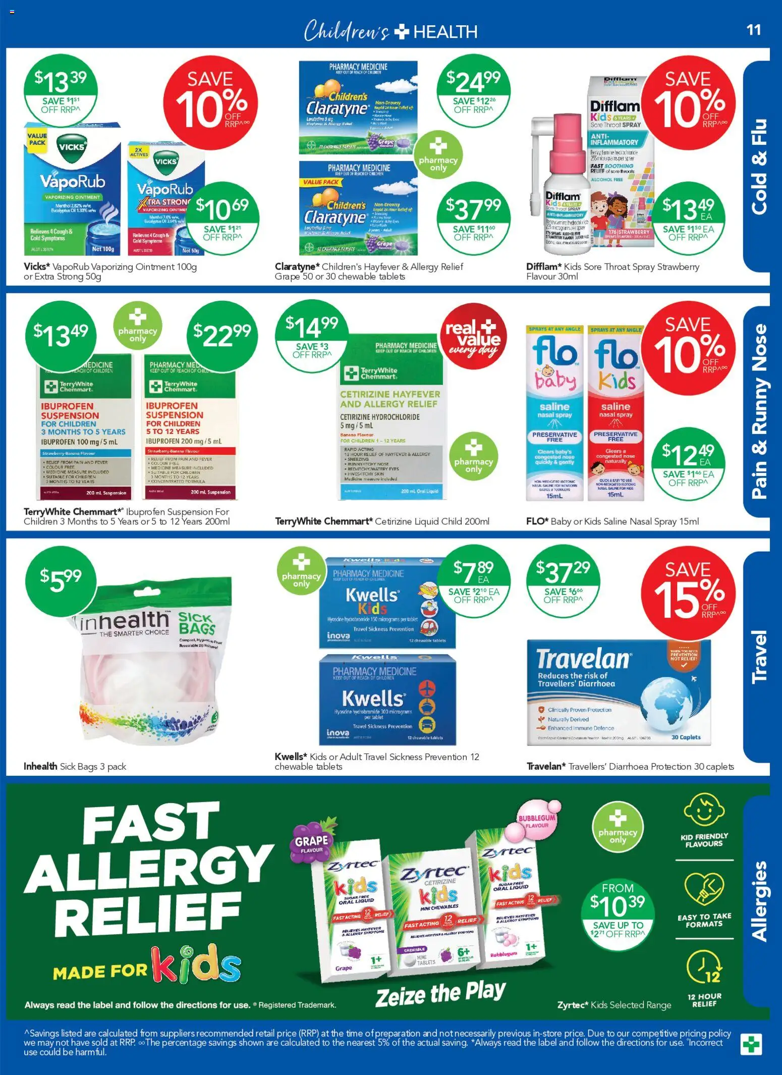 Terry White catalogue - valid from 10/09/2026 | Page: 11 | Products: Powder, Alcohol, Nasal spray, VapoRub