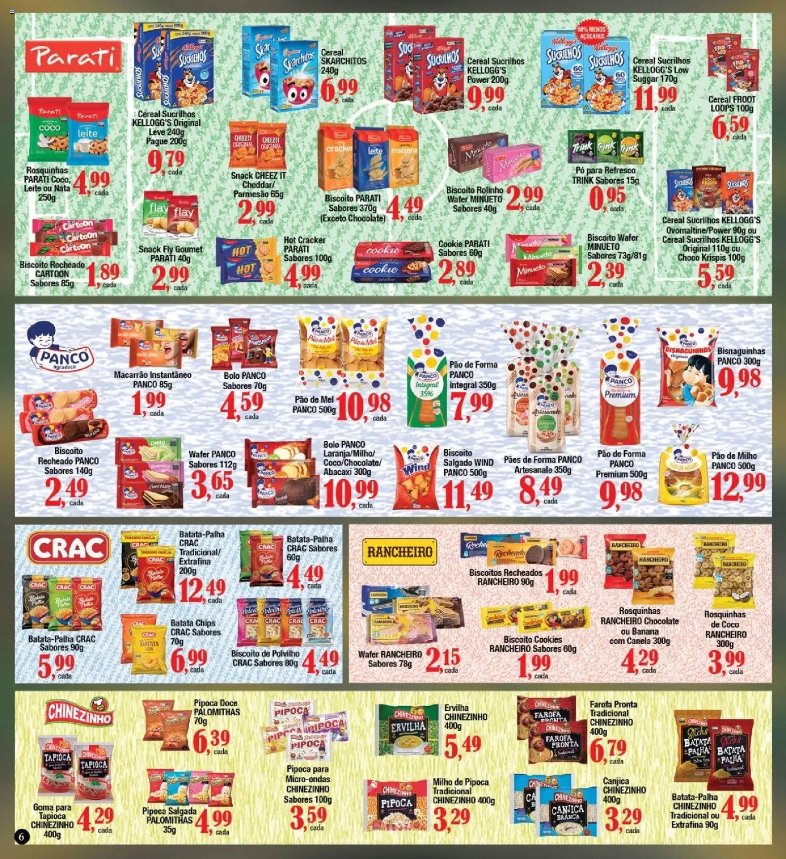 Supermercados Unidos Folheto - válido de 01.06.2026 | Página: 6 | Produtos: Leite, Pão, Bolo, Cookies