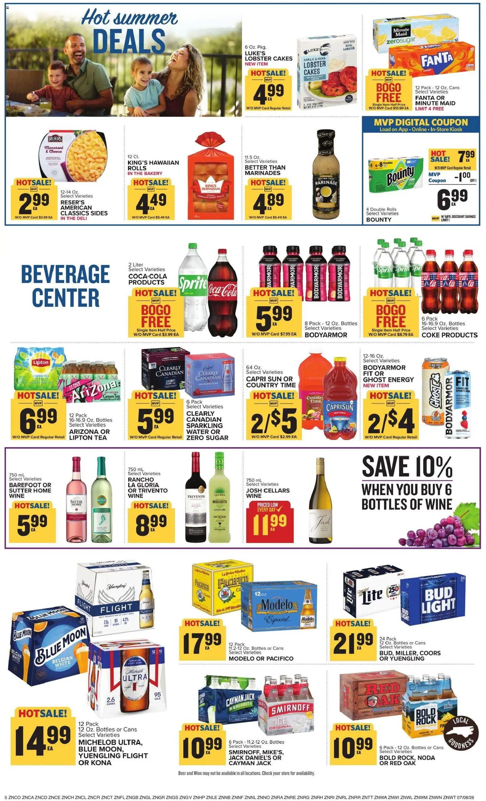 Food Lion Weekly Ad - valid from 07/08/2026 | Page: 10 | Products: Cider, Tea, Water, Garlic