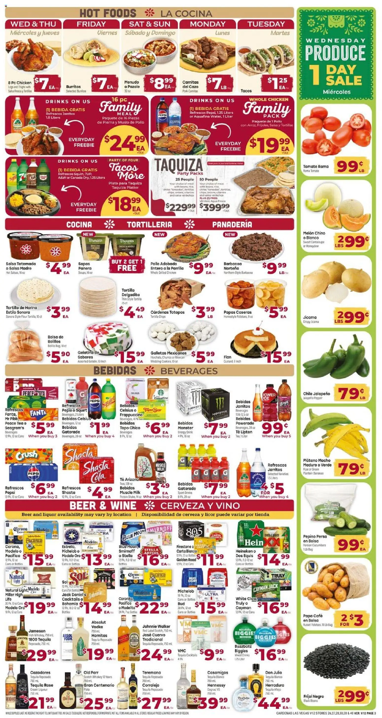Cardenas Weekly Ad - NV - valid from 27.05.2026 | Page: 3 | Products: Beer, Bananas, Rice, Melon