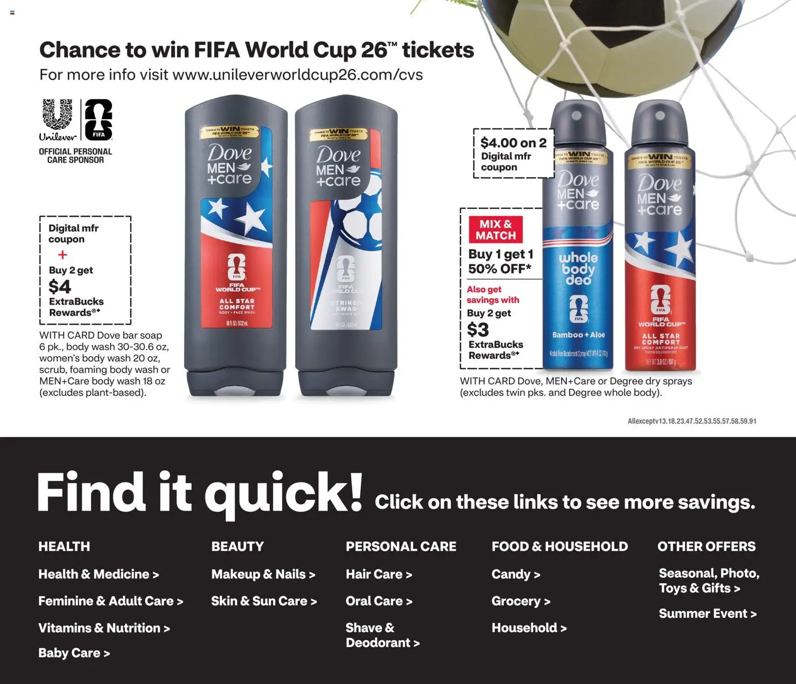 CVS Pharmacy Weekly Ad - VA - valid from 31.05.2026 | Page: 6 | Products: Soap, Deodorant, Bar Soap, Body Wash