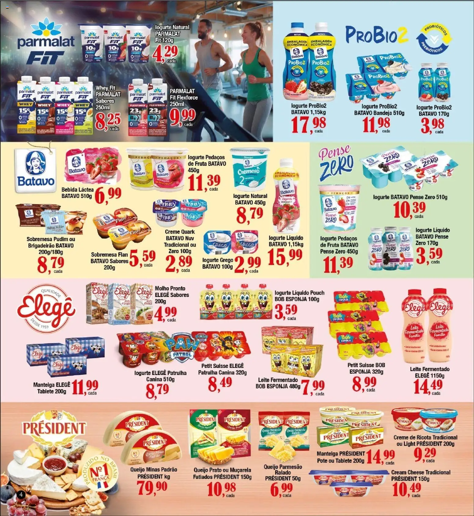 Supermercados Unidos Folheto - válido de 01/10/2026 | Página: 4 | Produtos: Sobremesa, Queijo, Cream cheese, Creme