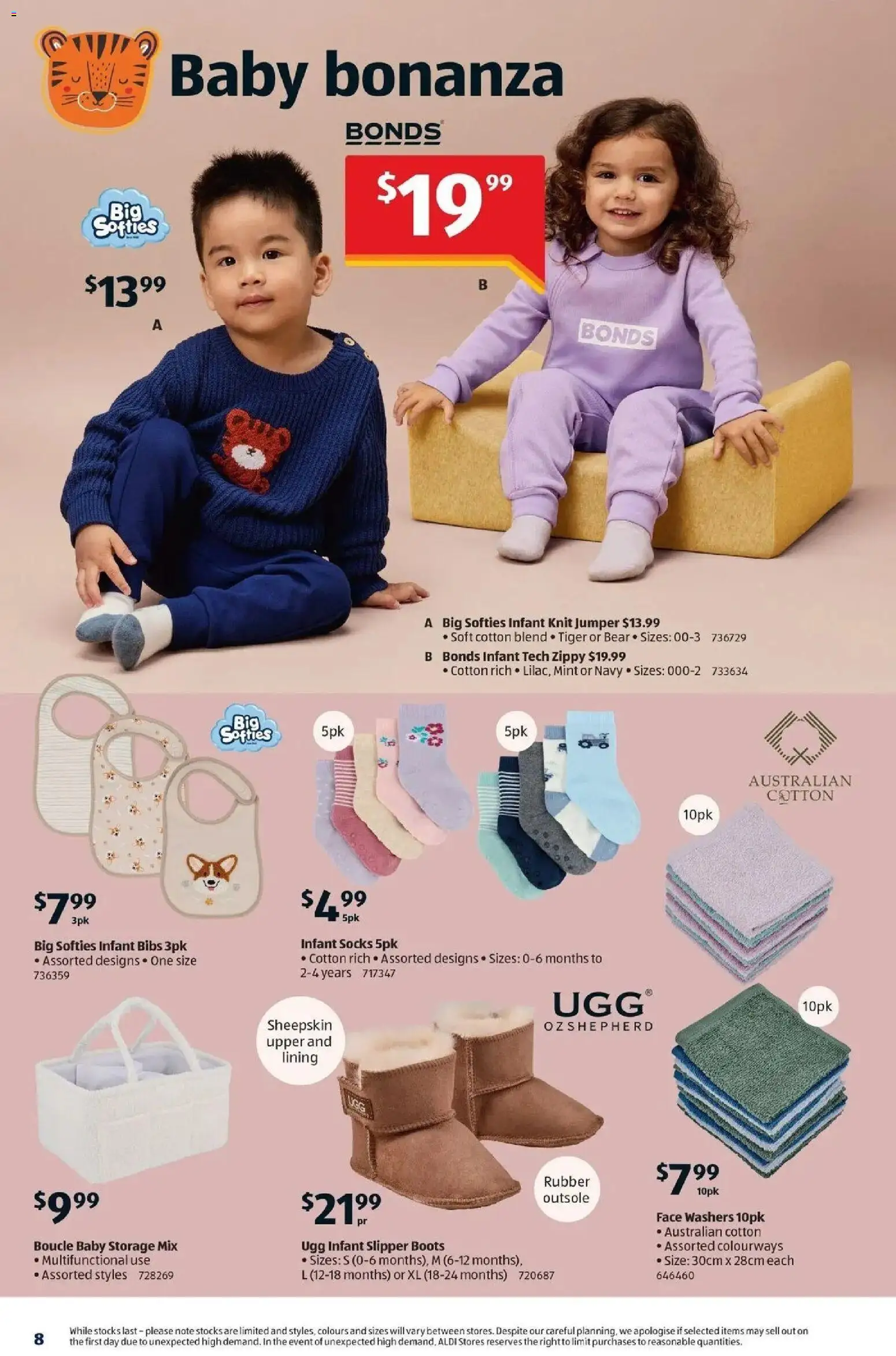 Aldi catalogue - valid from 01/07/2026 | Page: 8 | Products: Jumper, Sheepskin, Socks, Boots