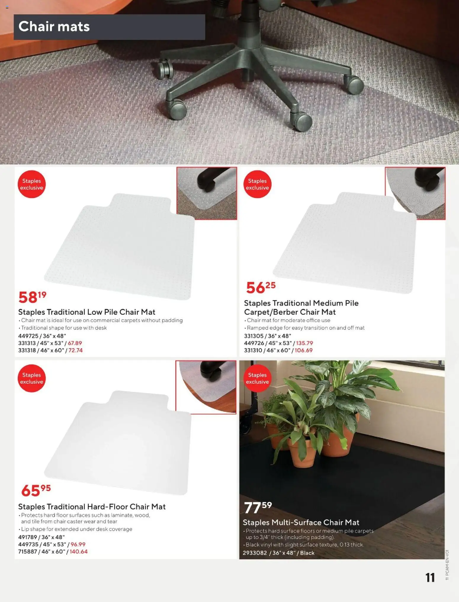 Staples flyer valid from Aug 12, 2026 | Page: 11 | Products: Chair