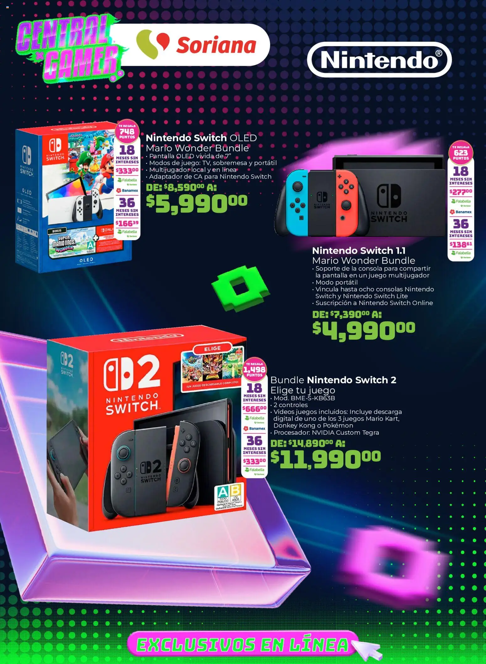 Nuevas ofertas de Soriana válidas en toda la República Mexicana desde el 31/07/2026. ¡Encuentra las mejores ofertas en Soriana Duplicate of Central Gamer Exclusivo en línea! | Página: 2 | Productos: Juego, Adaptador, Té