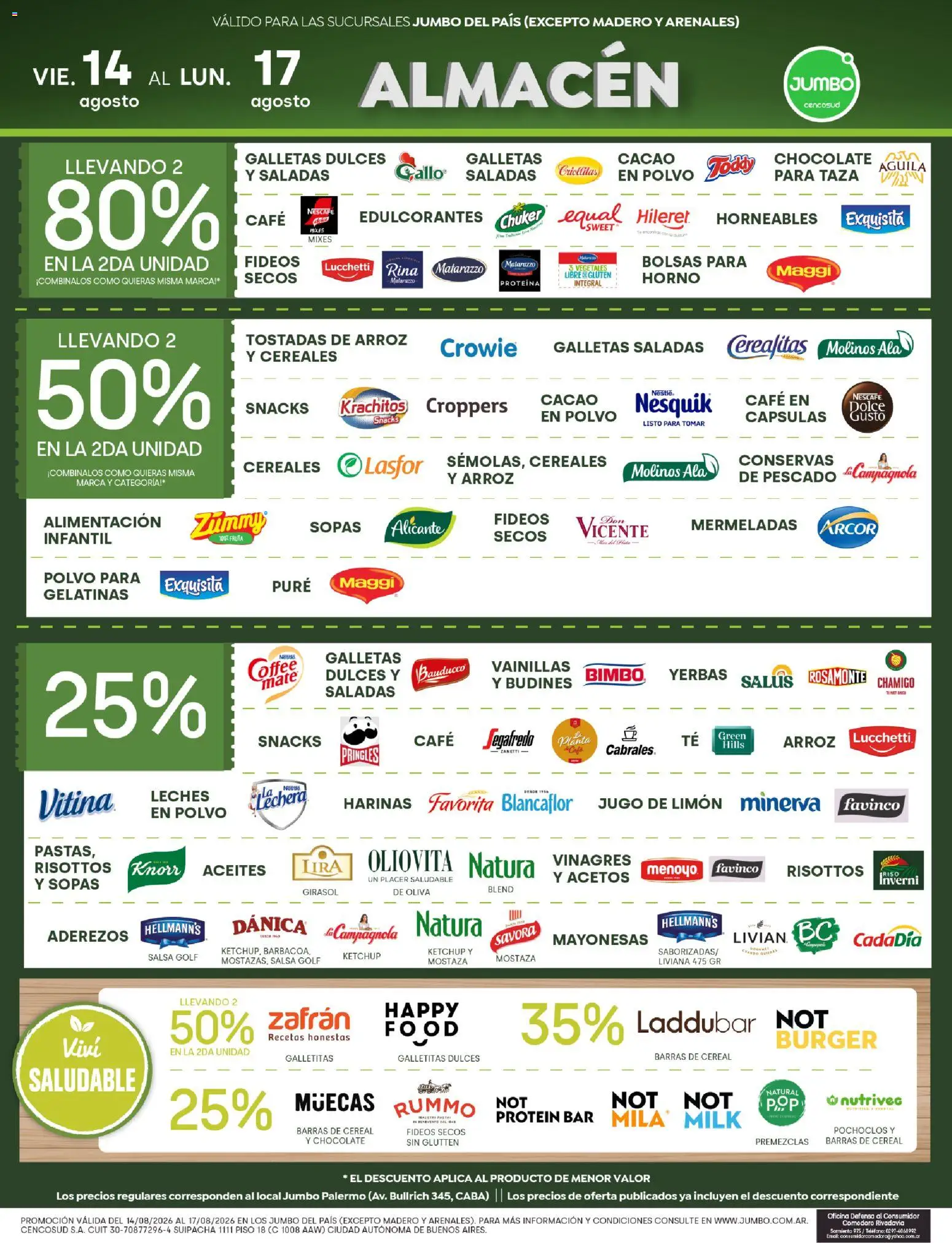 Jumbo - Ofertas │ válido desde el 13/08/2026 | Página: 3 | Productos: Sopas, Galletitas, Ketchup, Cacao