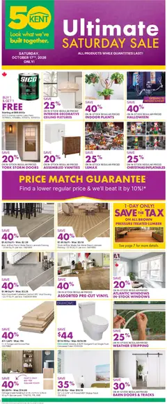 Preview of Kent weekly flyer / circulaire from shop Kent valid from Oct 15, 2026