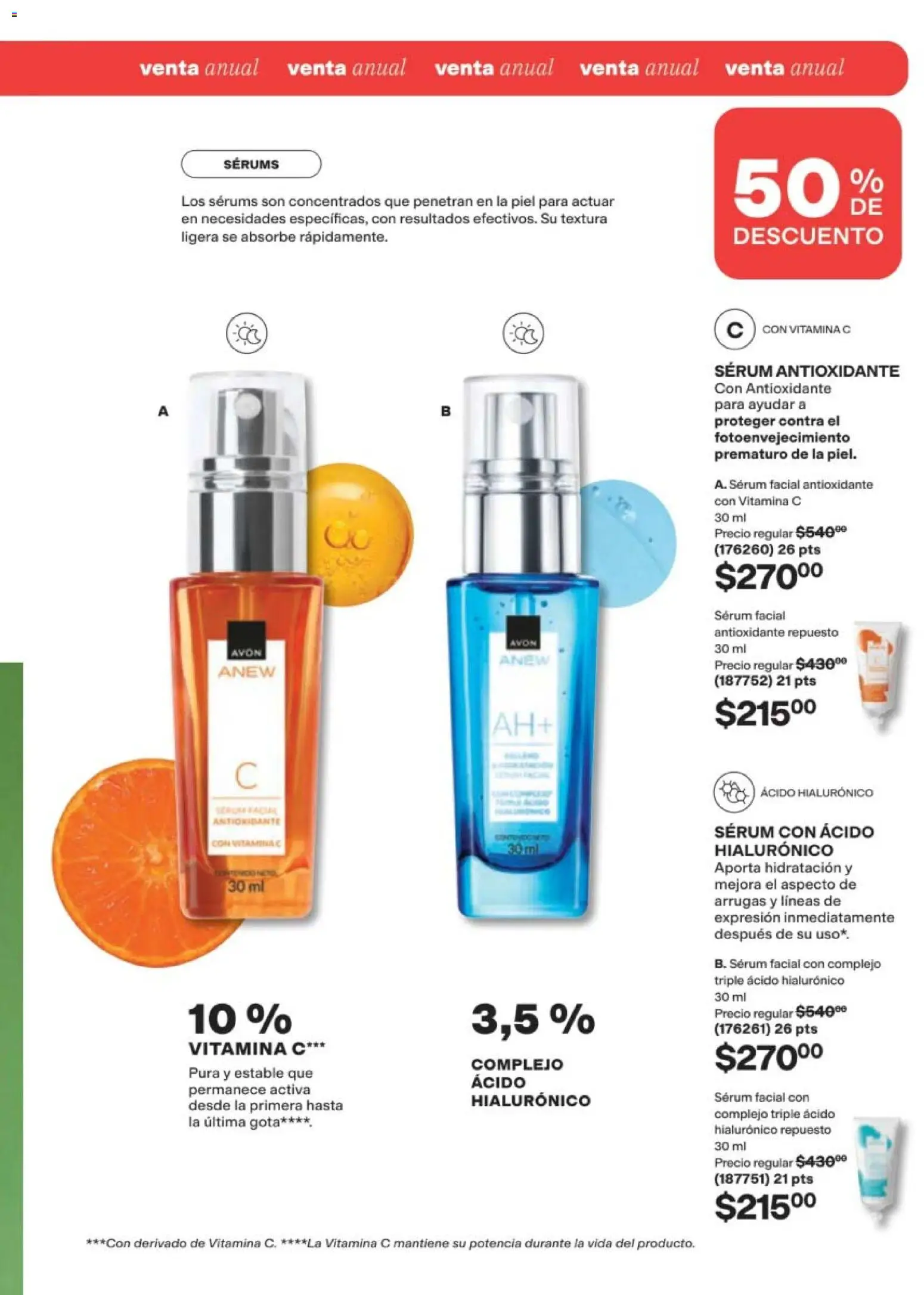 Nuevas ofertas de AVON válidas en toda la República Mexicana desde el 11/09/2026. ¡Encuentra las mejores ofertas en AVON campaña 14 2026! | Página: 109 | Productos: Serum
