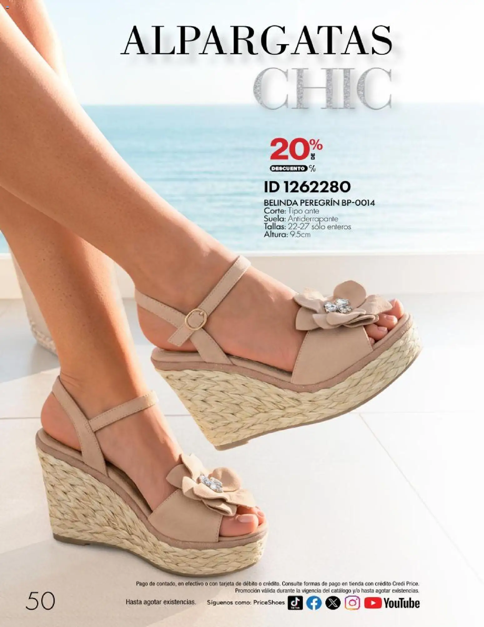 Nuevas ofertas de Price Shoes válidas en toda la República Mexicana desde el 28/10/2026. ¡Encuentra las mejores ofertas en Price Shoes catálogo 10 pagos sin intereses! | Página: 50